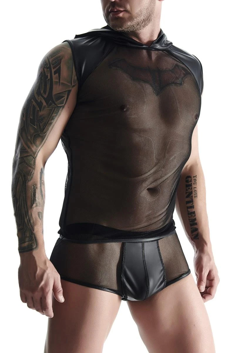 T-shirt homme sans manches, à capuche M