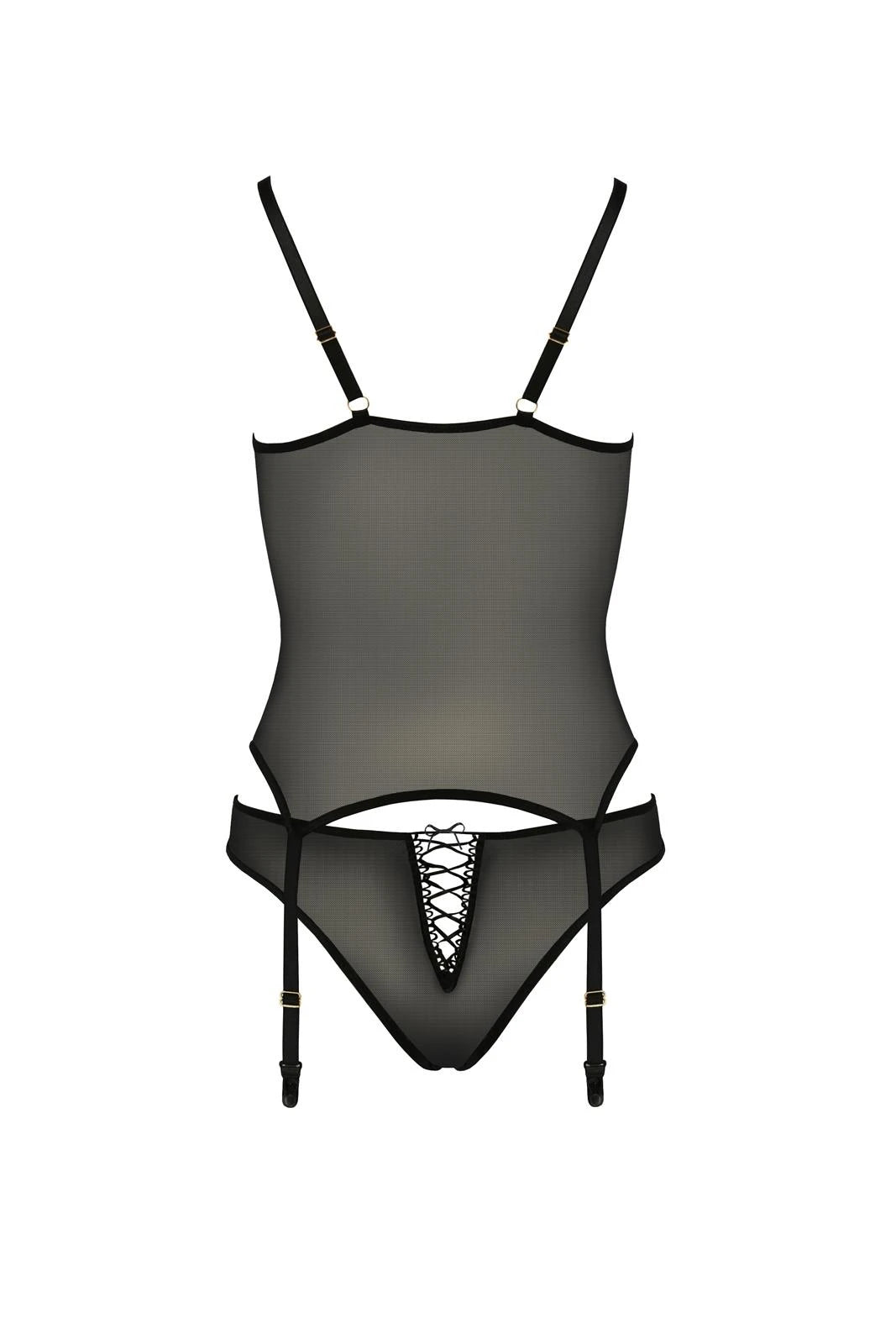 Lingerie-LARA CORSET black L/XL - Casmir