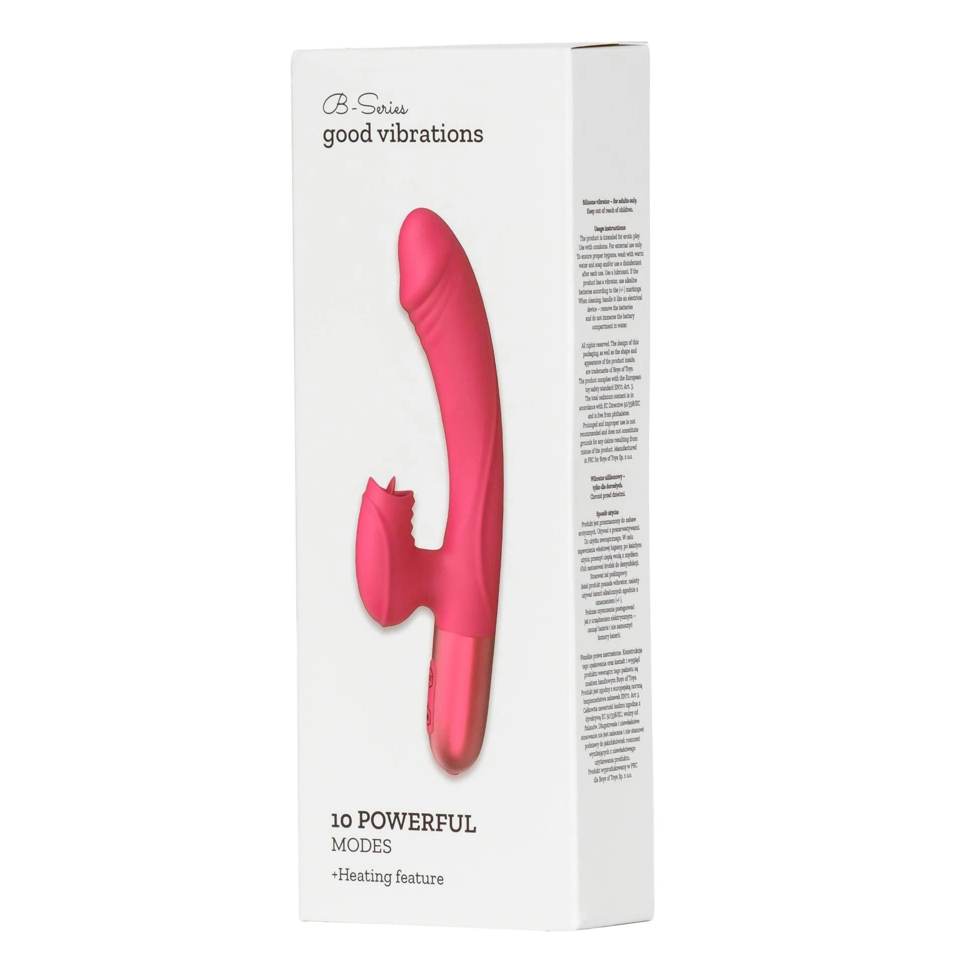 Vibromasseur - Vibromasseur en silicone USB, 10 modes de vibration, Chauffant