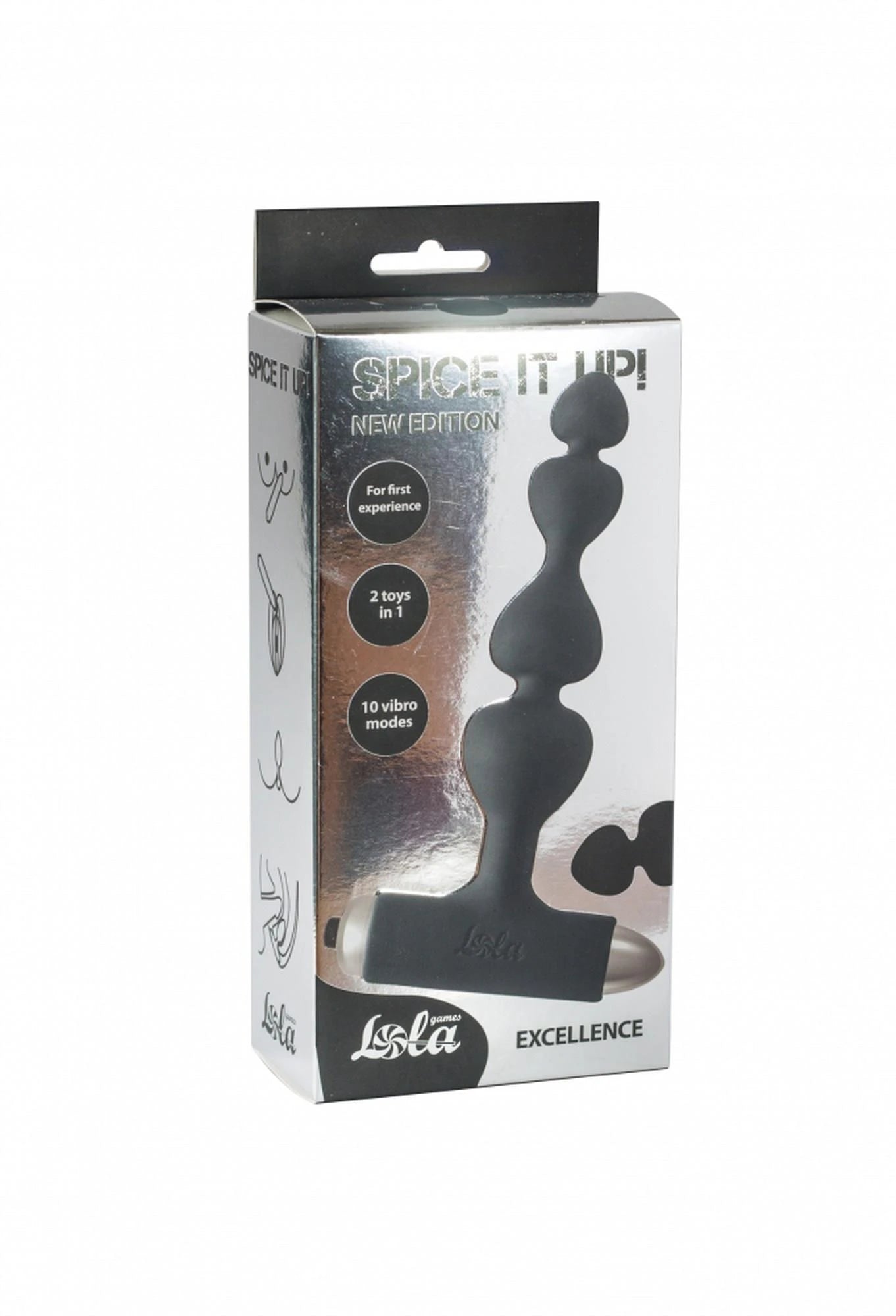 Plug anal vibrant "Spice it up" Nouvelle édition Excellence Noir