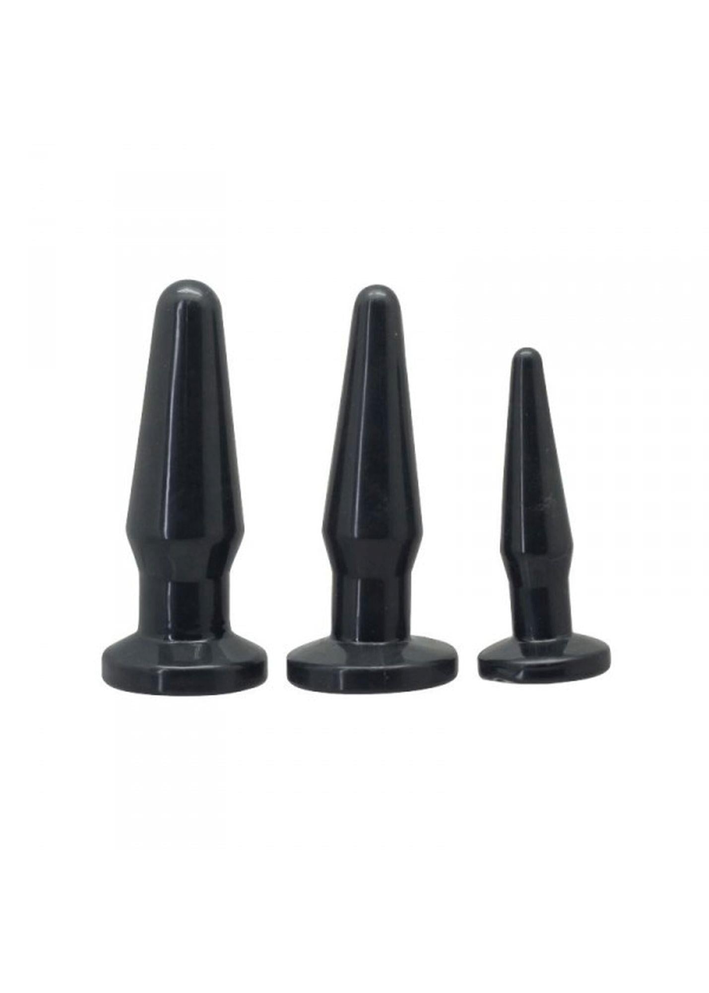 Plug-TPE PLUG ANAL 3 TAILLES/ ENSEMBLE