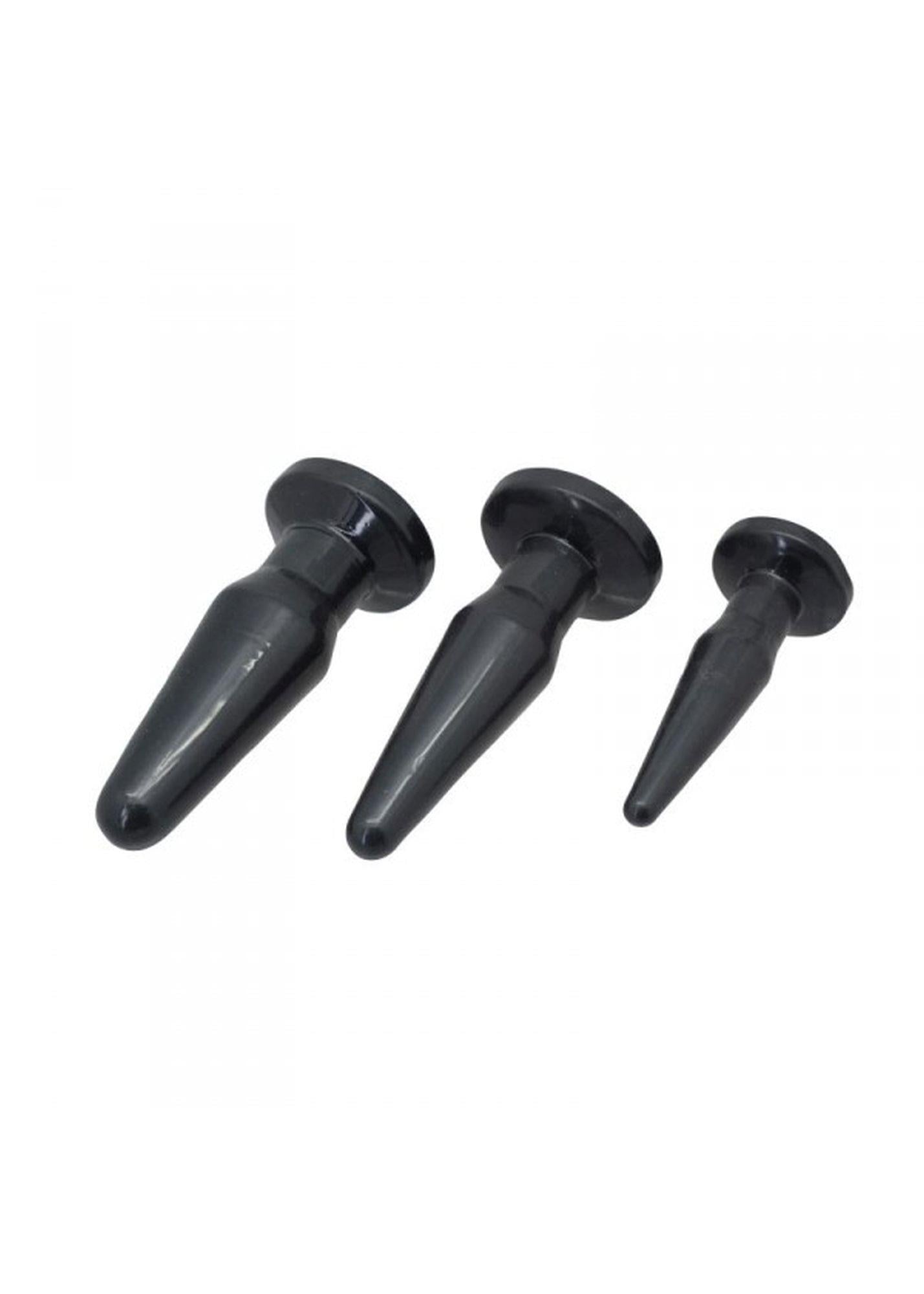 Plug-TPE PLUG ANAL 3 TAILLES/ ENSEMBLE
