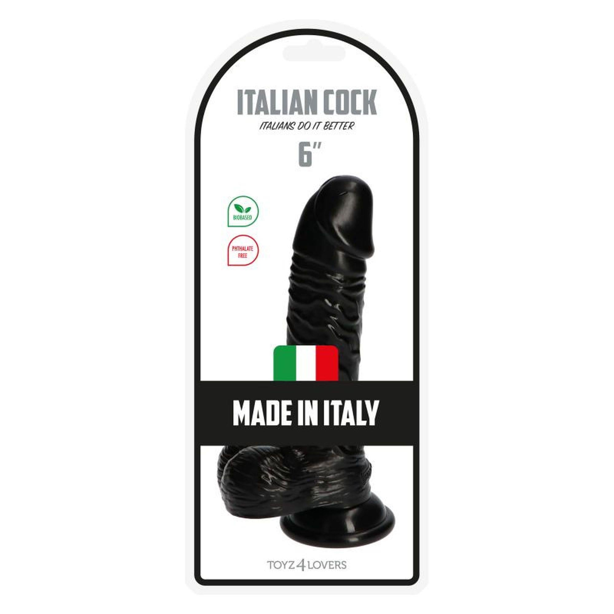 Dildo-Italian Cock 6″Black