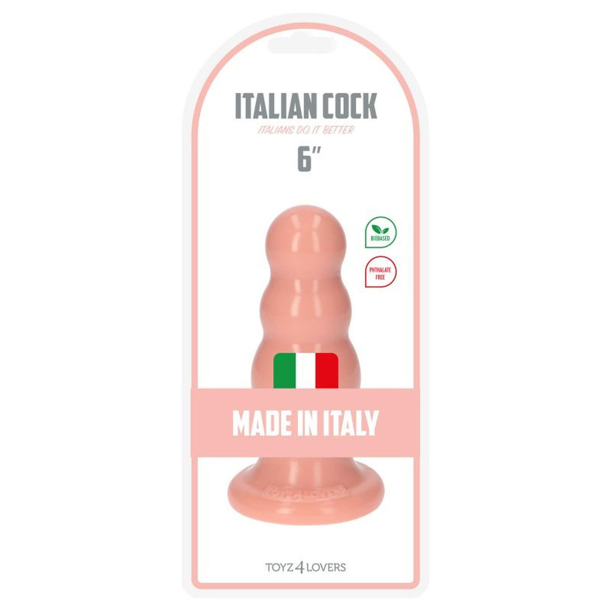 Plug-Italian Cock 6″Flesh