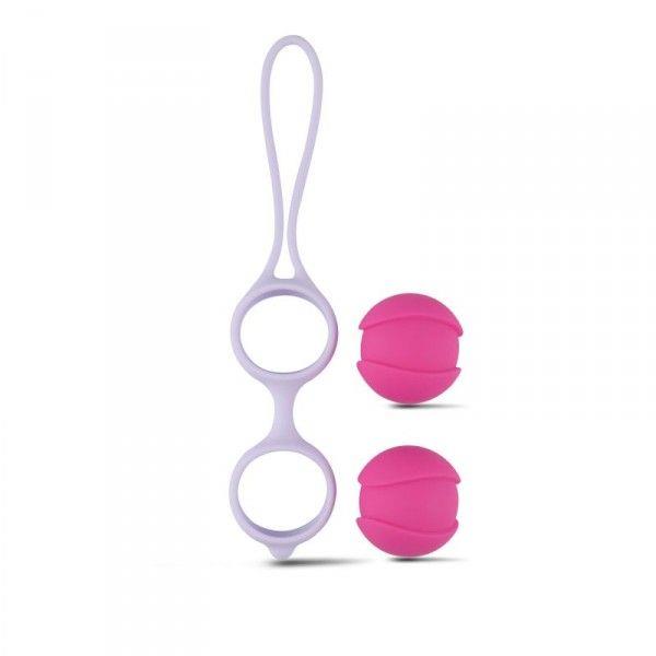 Kulki-Boules Vaginales Bi-Balls Doubles Blanches