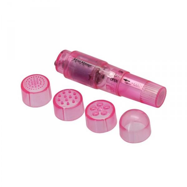 Stymulator - Mini vibrator with interchangeable tips Timeless 4 Surprises