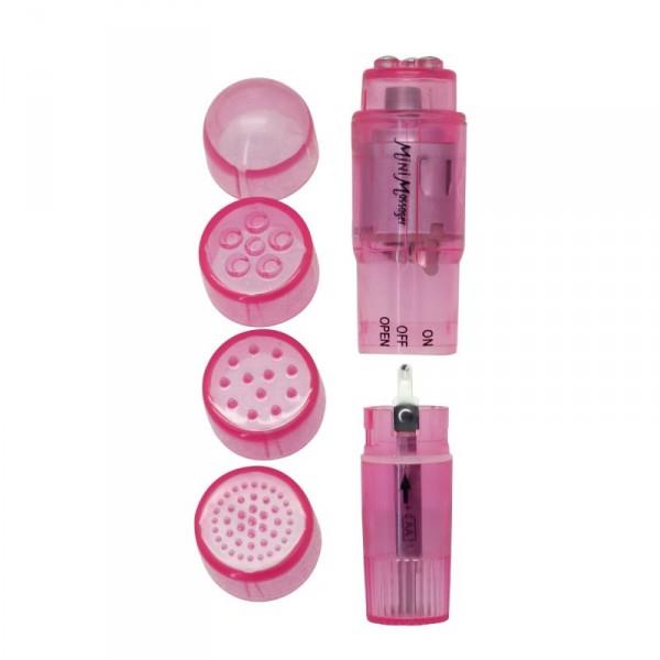 Stymulator - Mini vibrator with interchangeable tips Timeless 4 Surprises
