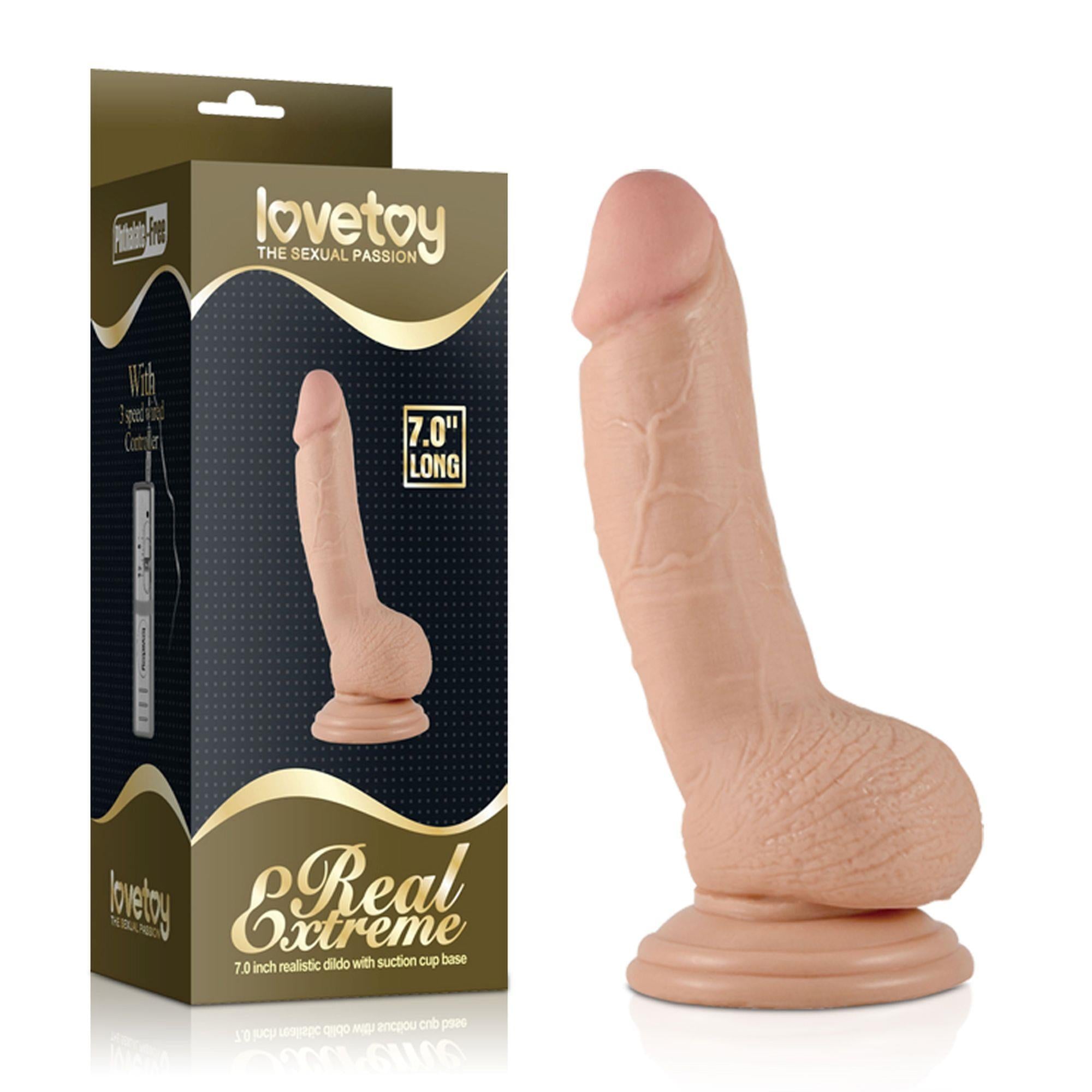 7″ Real Extreme Dildo Flesh