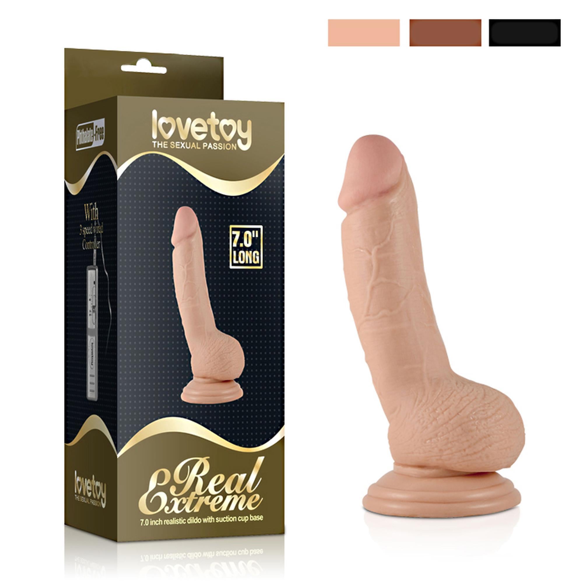 7″ Real Extreme Dildo Flesh