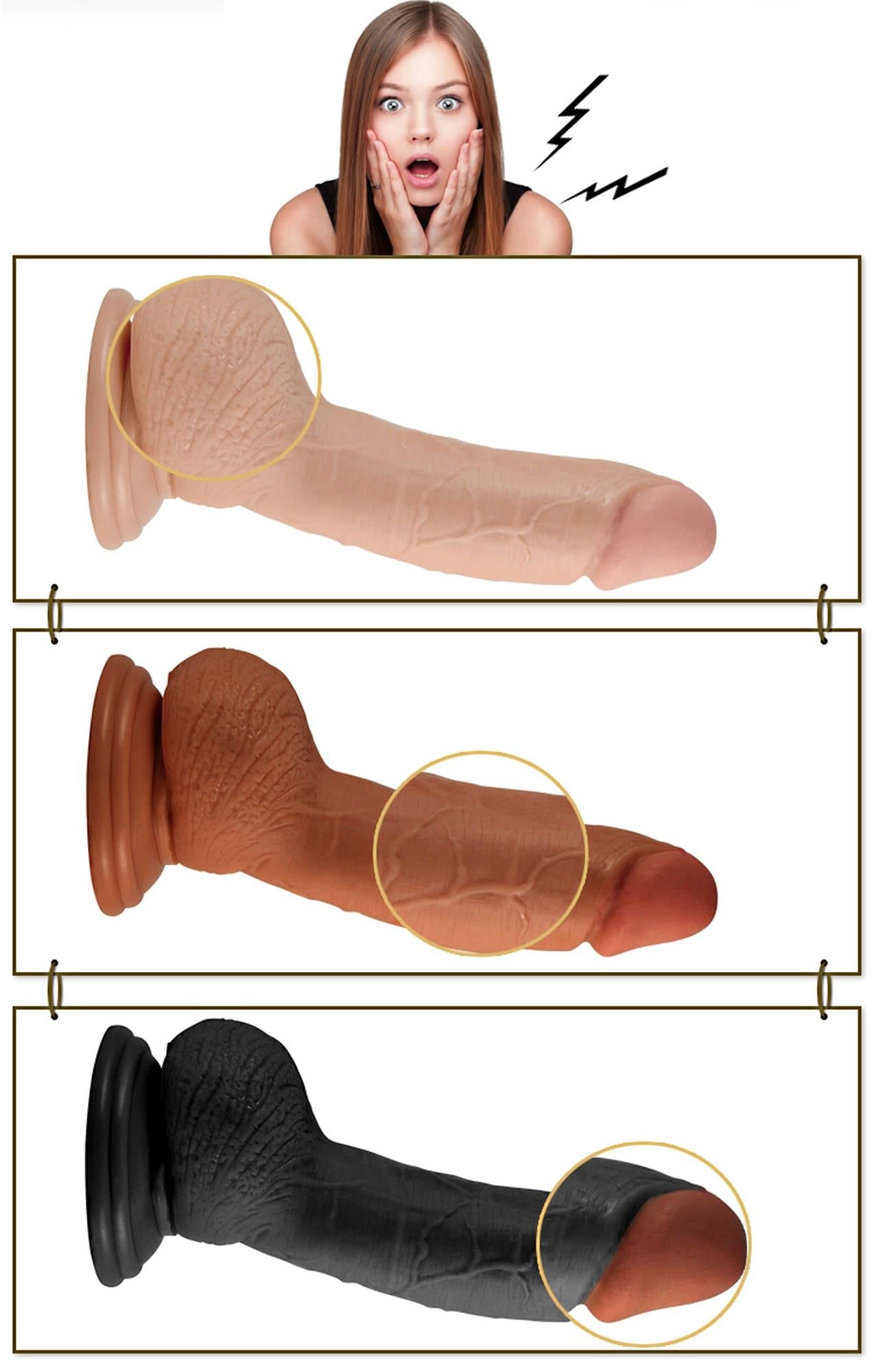 7″ Real Extreme Dildo Flesh