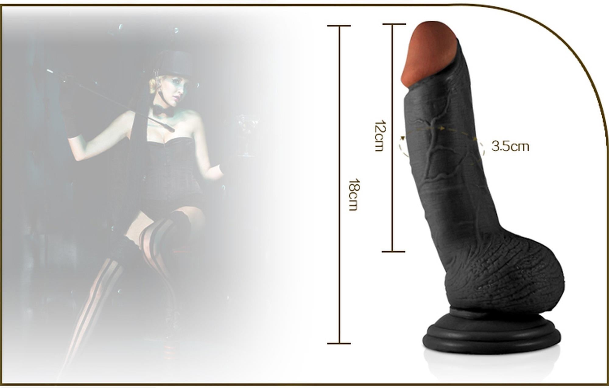 7″ Real Extreme Dildo Flesh