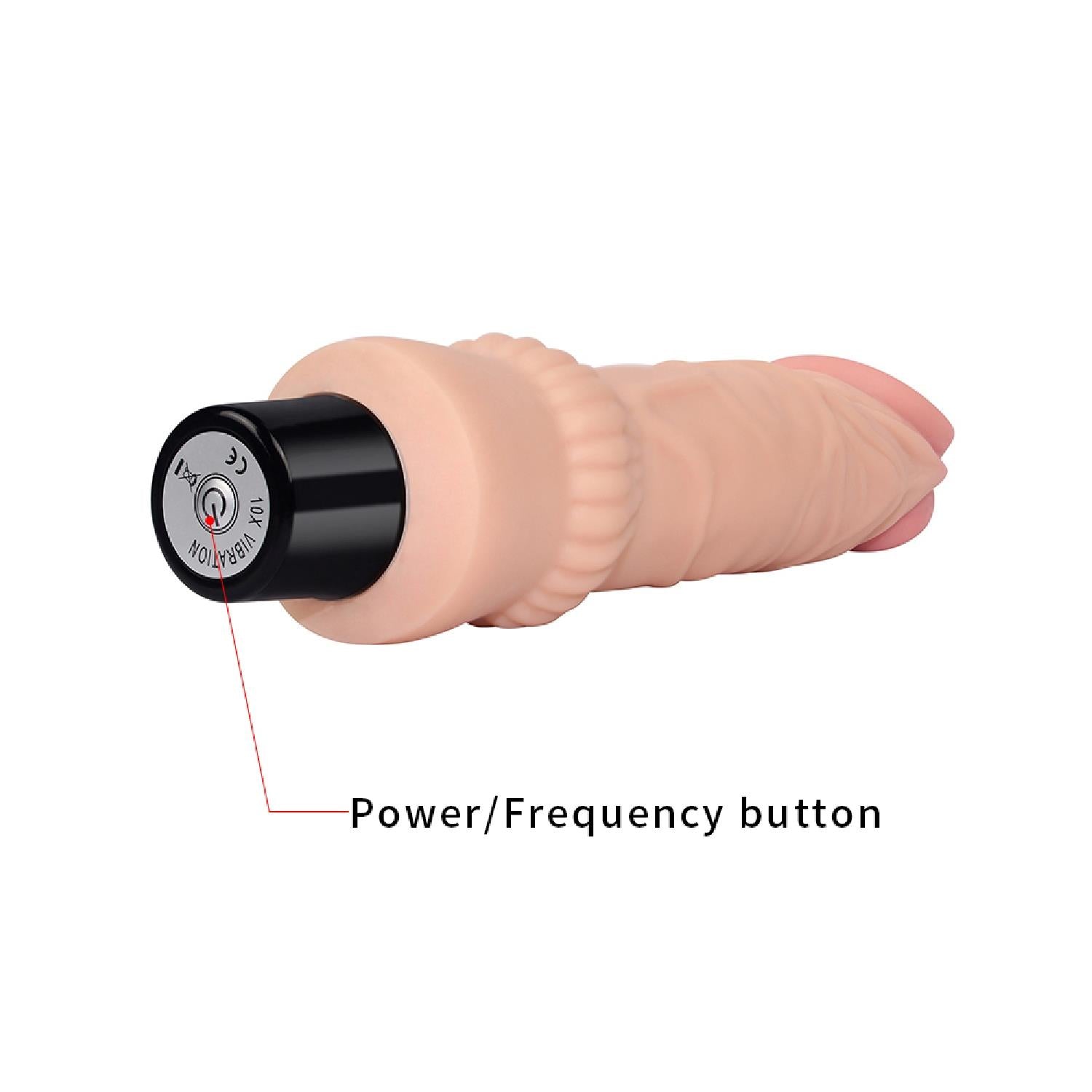 7.8″ REAL SOFTEE Vibrating Dildo