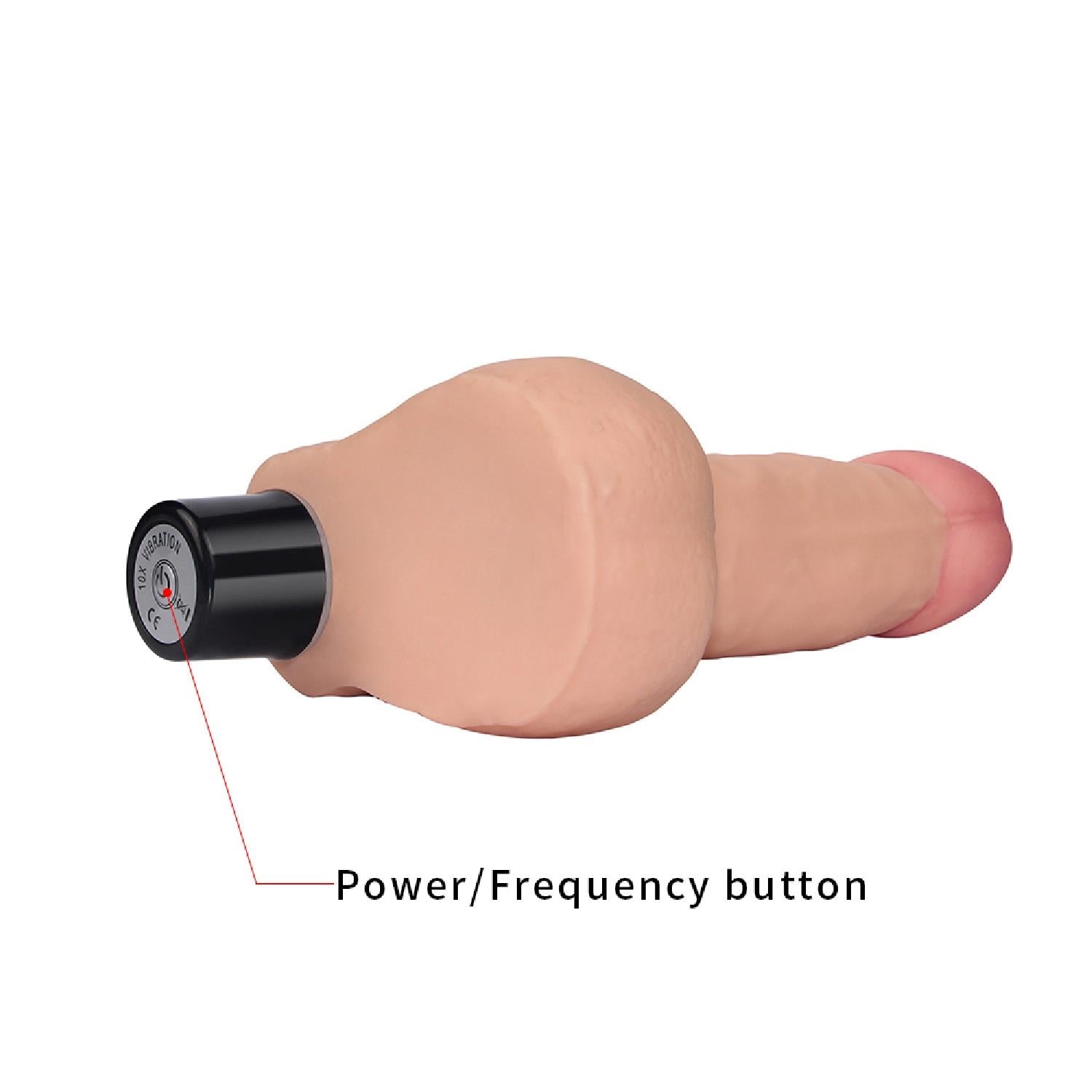 8″ REAL SOFTEE Vibrating Dildo