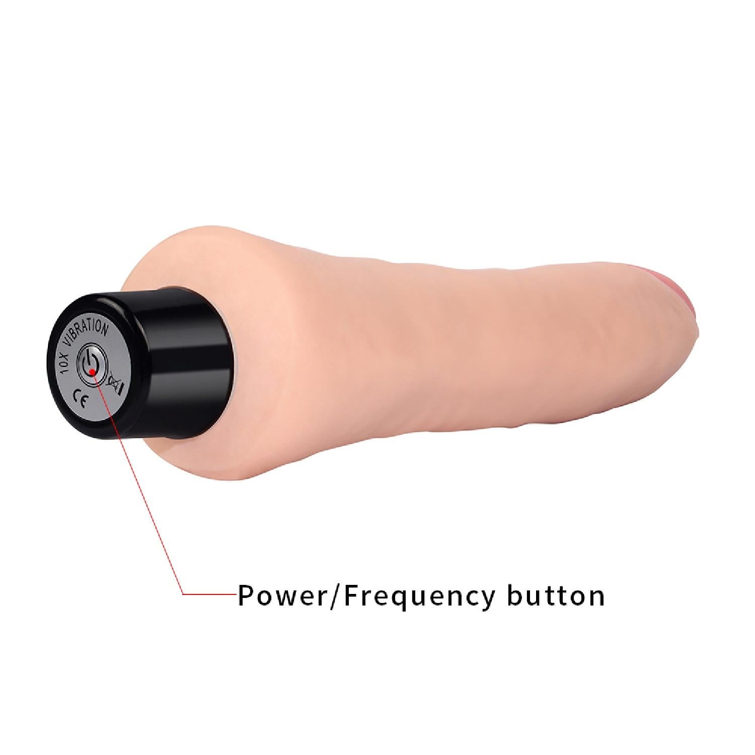 9″ REAL SOFTEE Vibrating Dildo