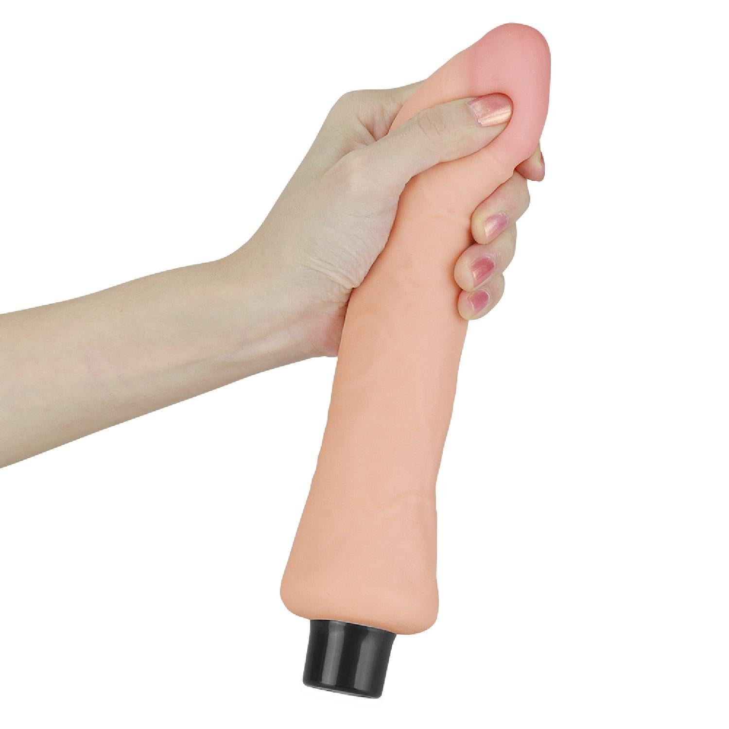 9″ REAL SOFTEE Vibrating Dildo