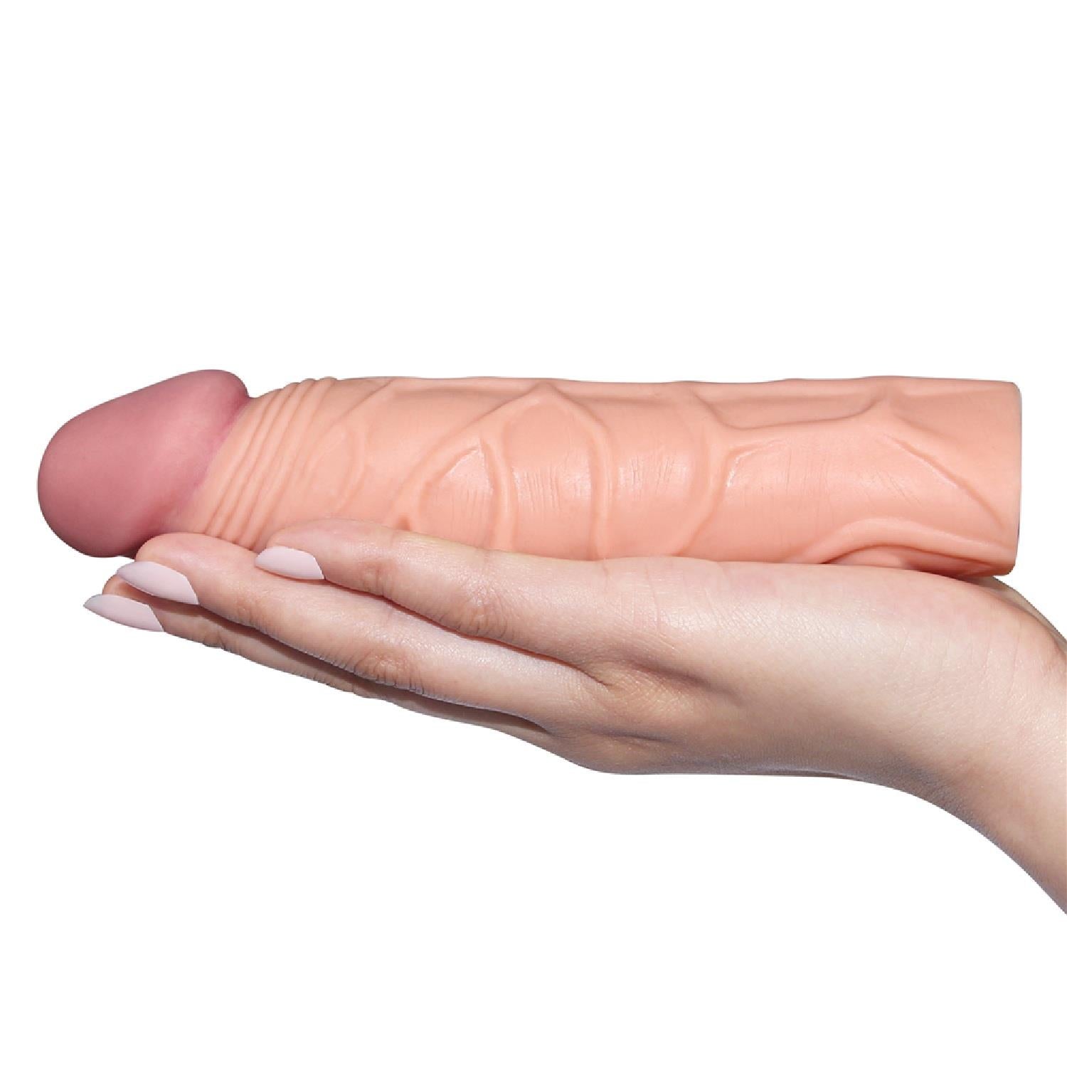 Add 1″ Pleasure X Tender Penis Sleeve Flesh