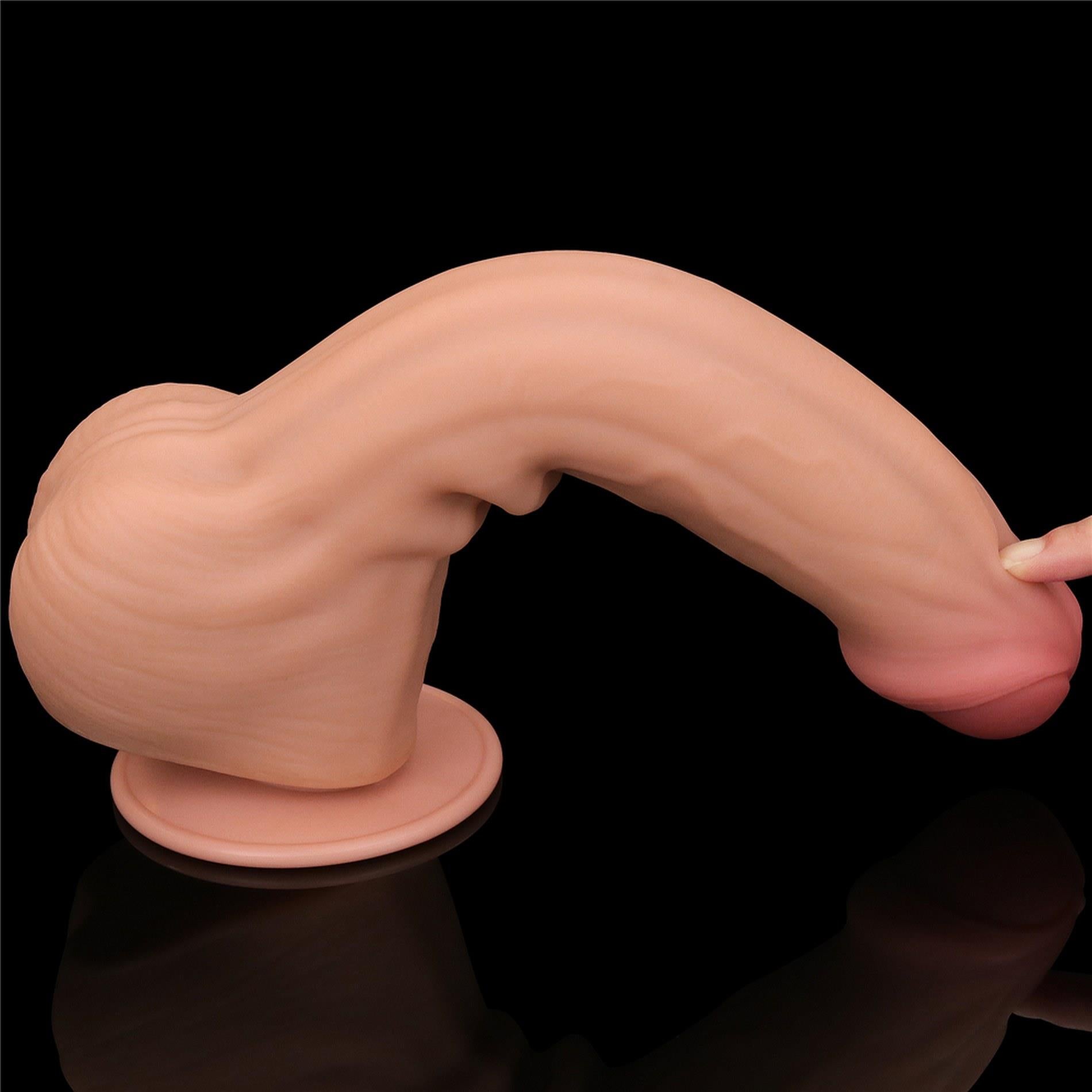 11.5'' King Sized Sliding Skin Dual Layer Dong