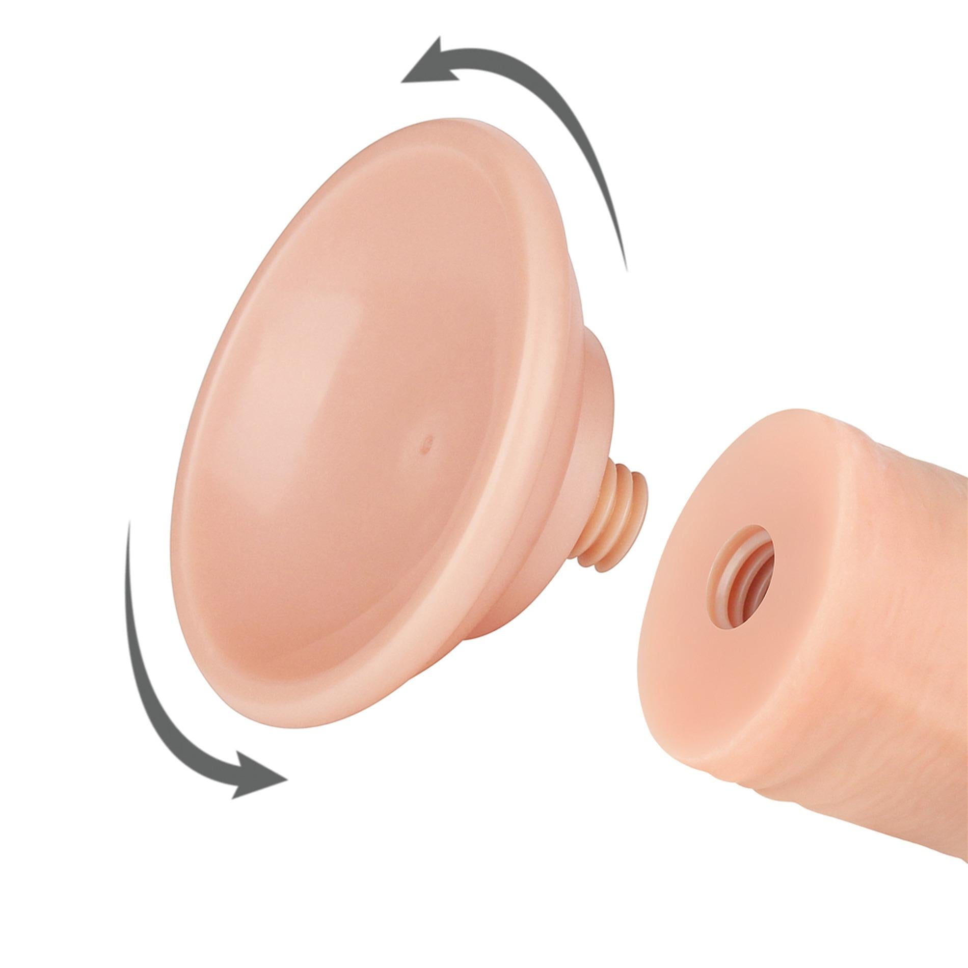 8'' Sliding Skin Dual Layer Dong Flesh
