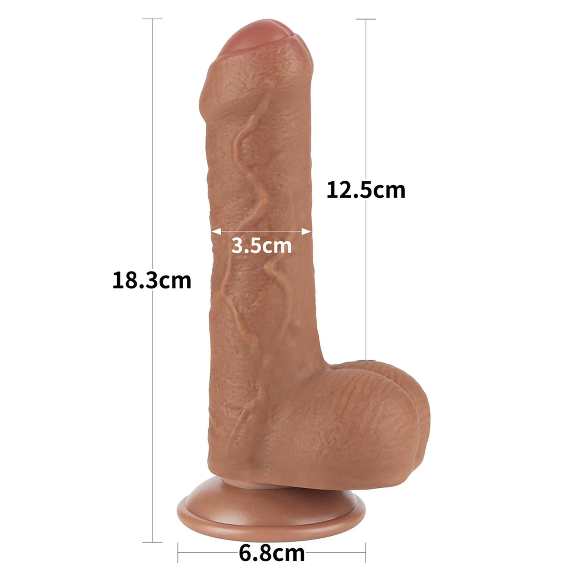 7" Sliding Skin Double Couche Dong Brun