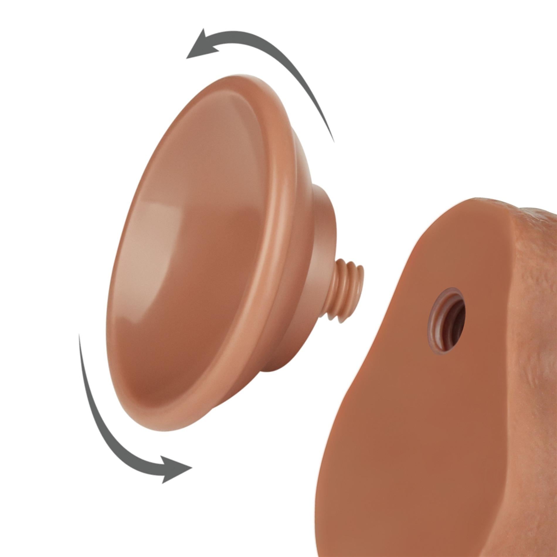 7" Sliding Skin Double Couche Dong Brun