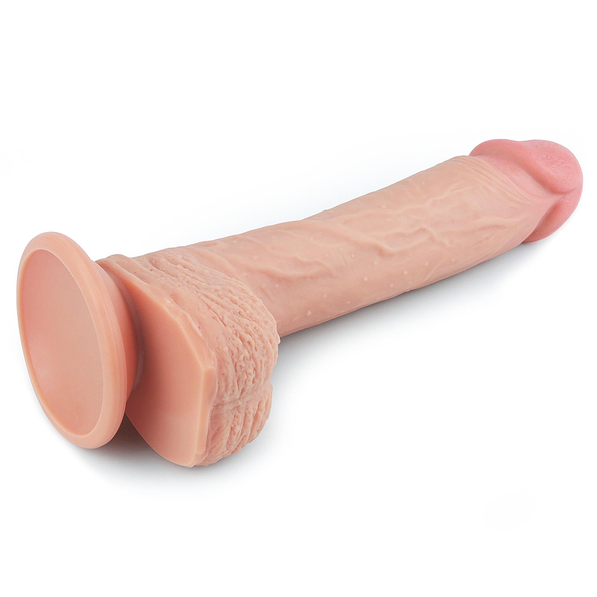 8.5'' Double couche en silicone platine Cock