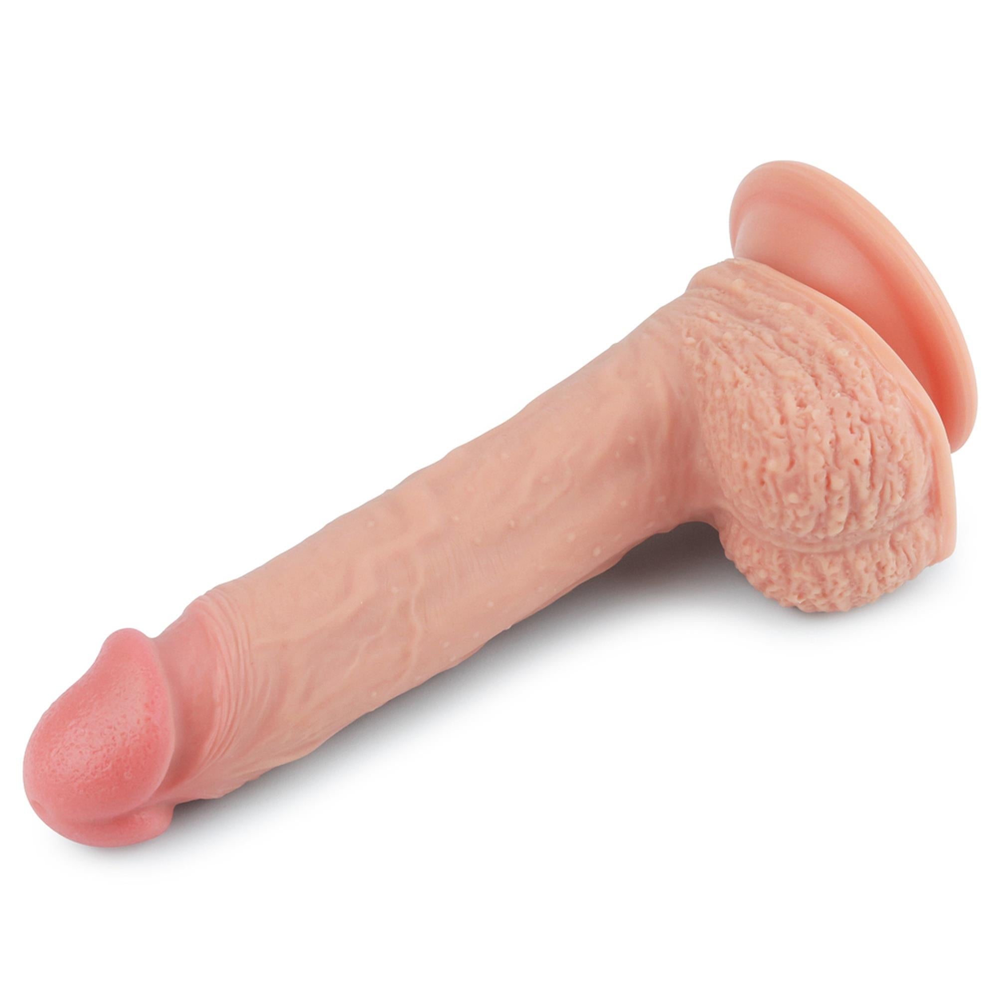 8.5'' Double couche en silicone platine Cock
