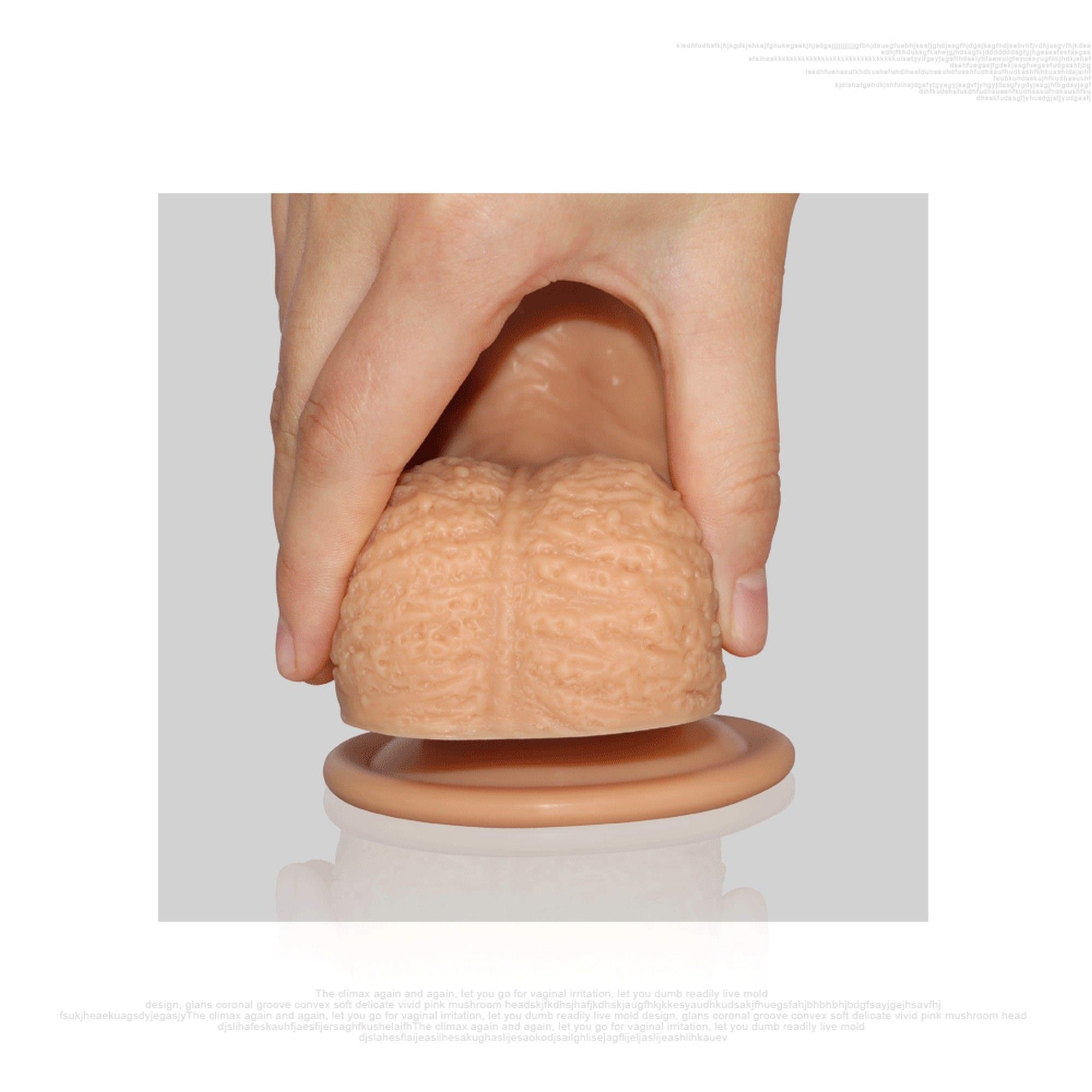 8.5'' Double couche en silicone platine Cock