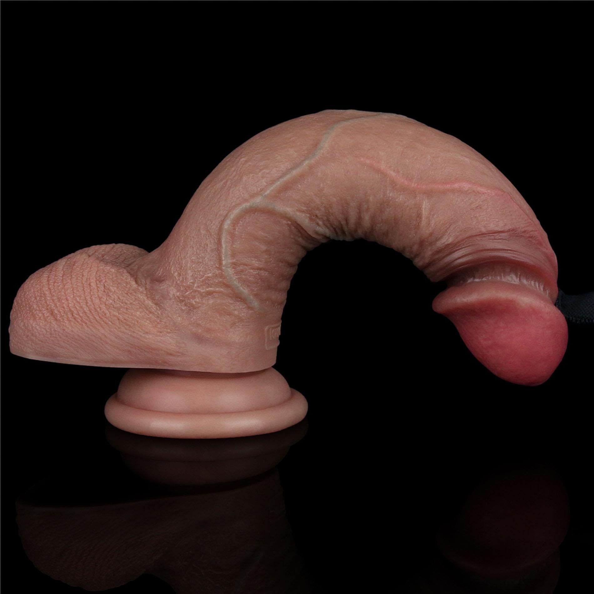 Cock en silicone double couche de 7,5''