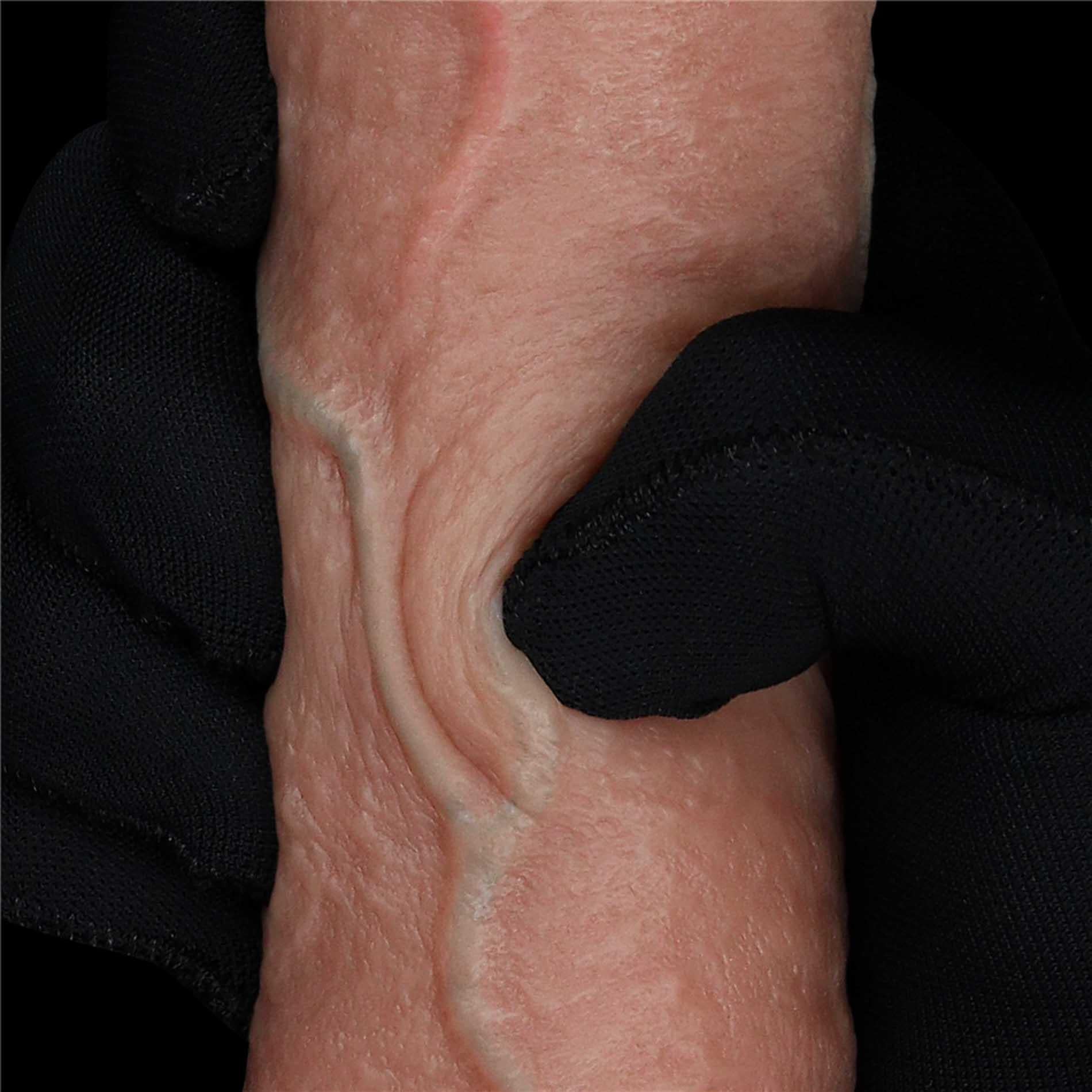 Cock en silicone double couche de 7,5''