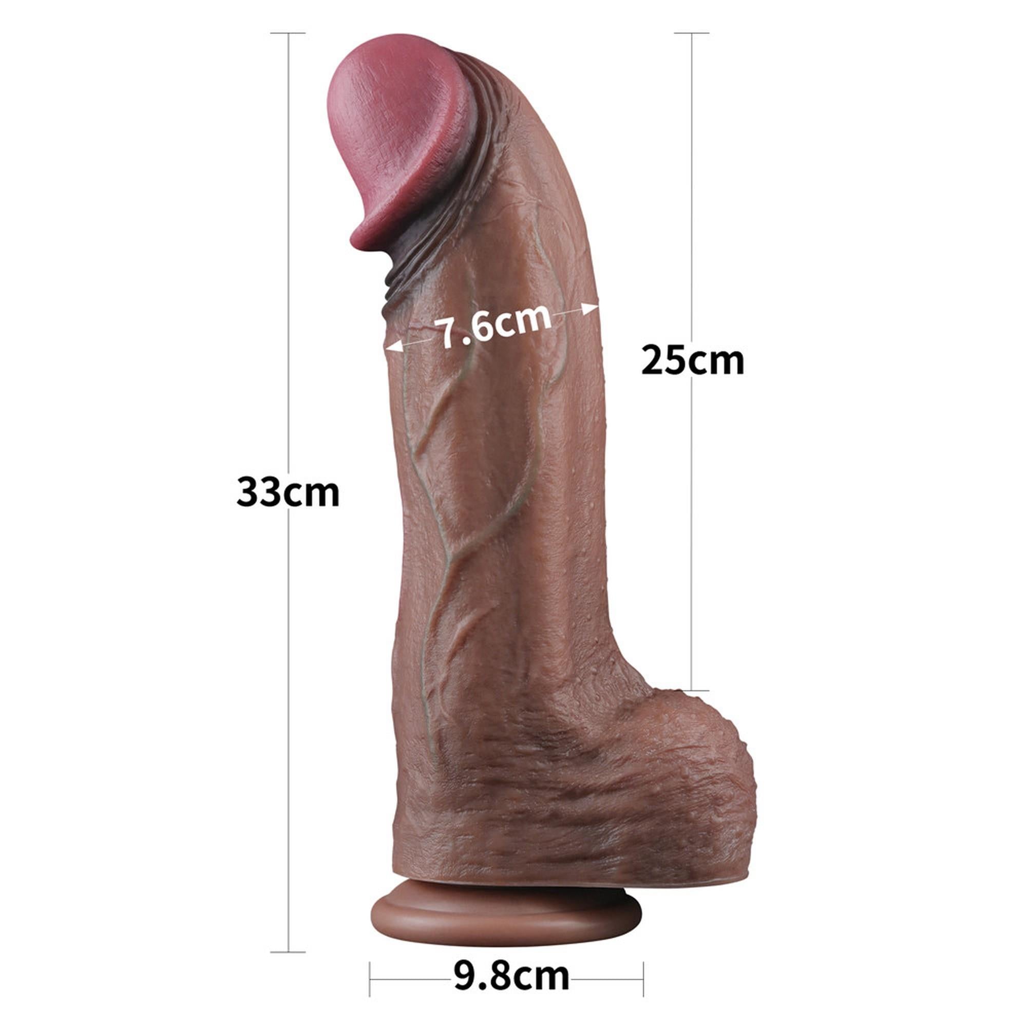 13″″ Dual Layered Silicone Cock XXL