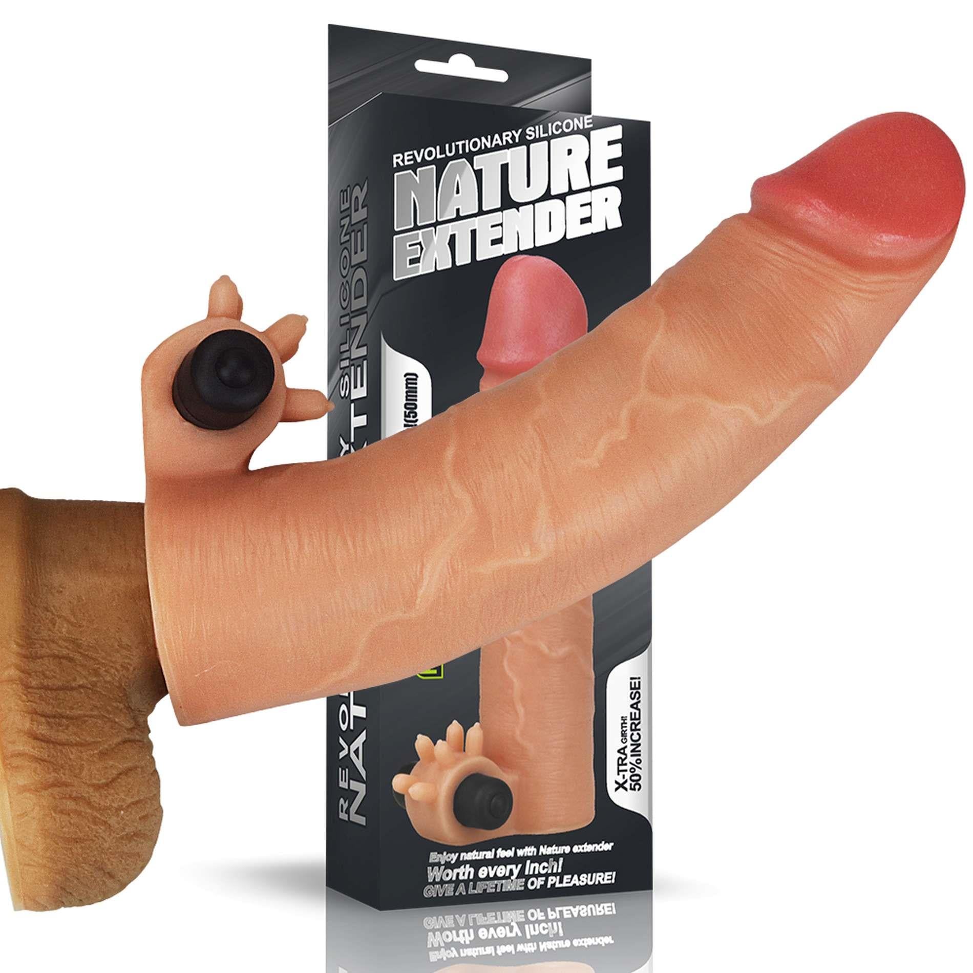 Add 2" Vibrating
Silicone Extender