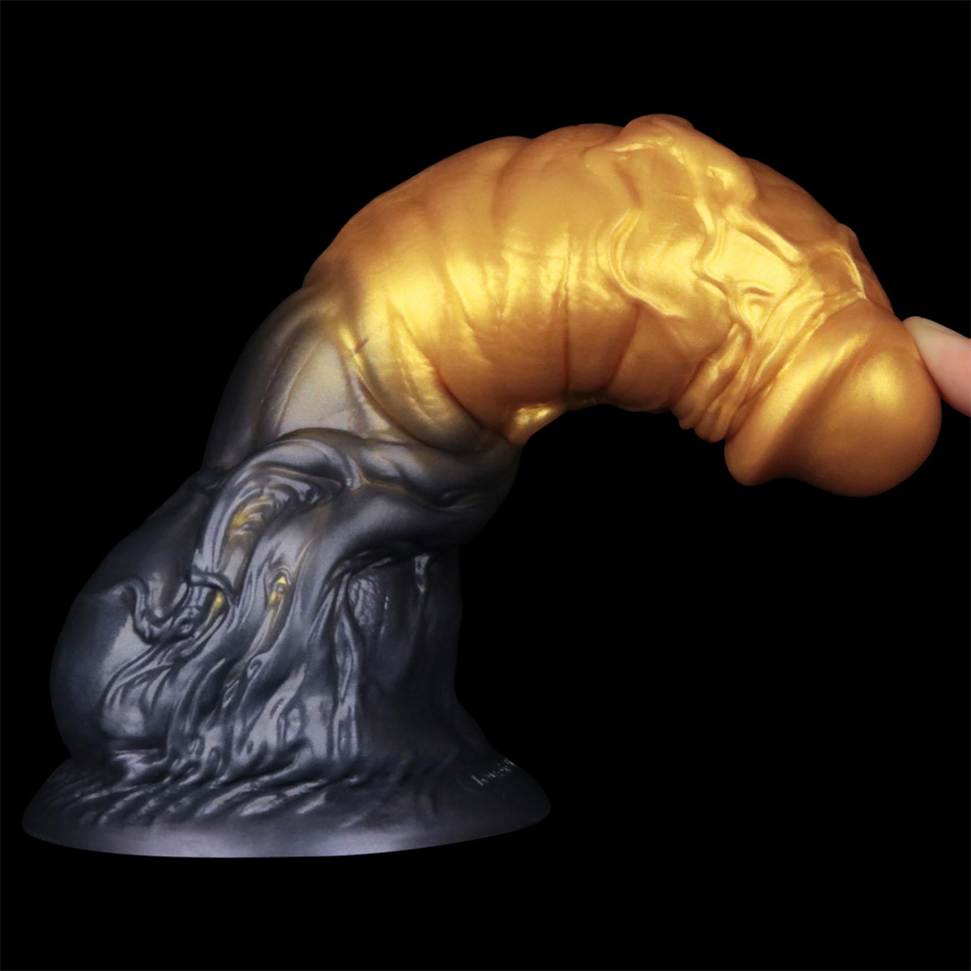 7.5'' Dual Density Silicone Inflatable Dildo