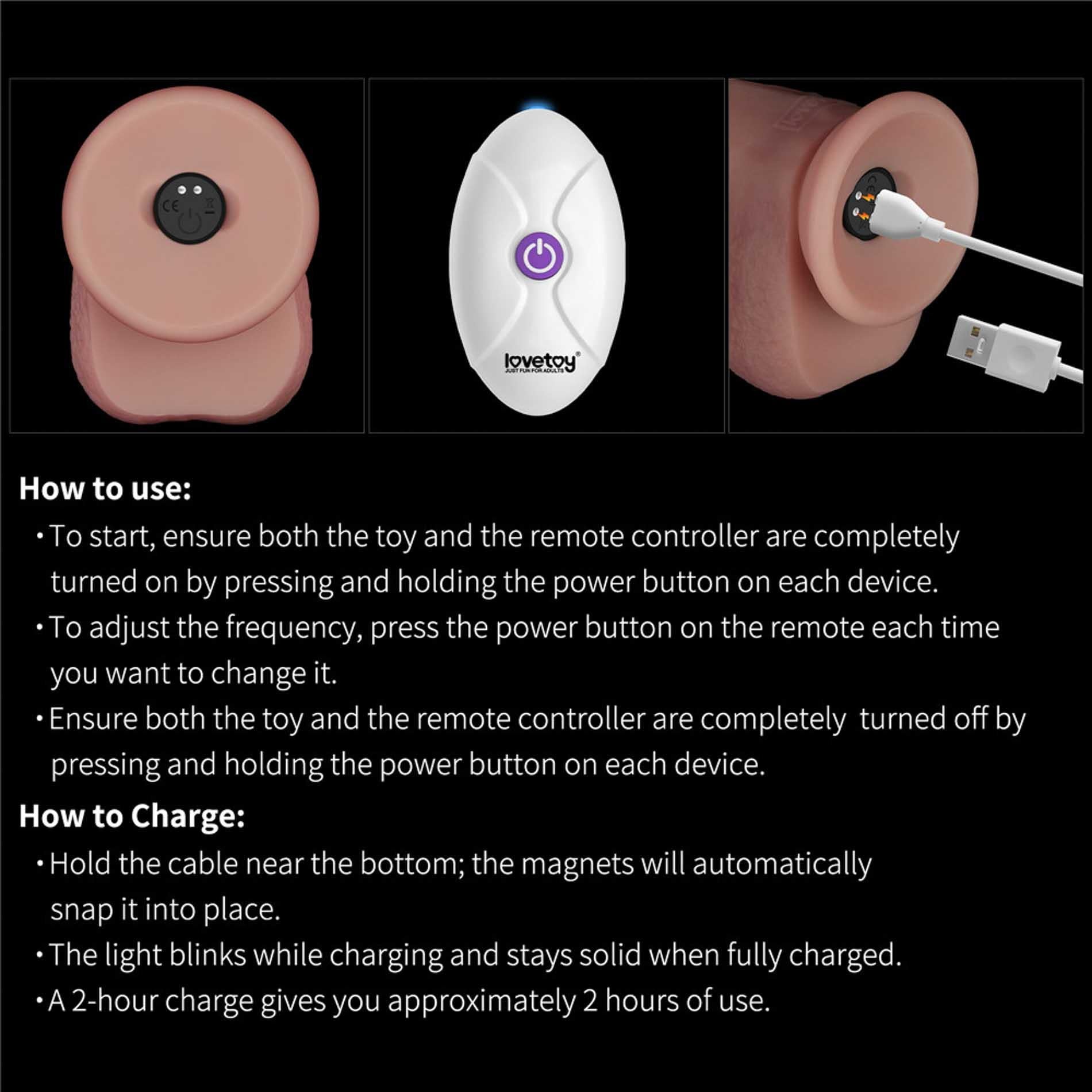 8" Vibrating Sliding Skin Pro II Dual Layer Silicone Dong