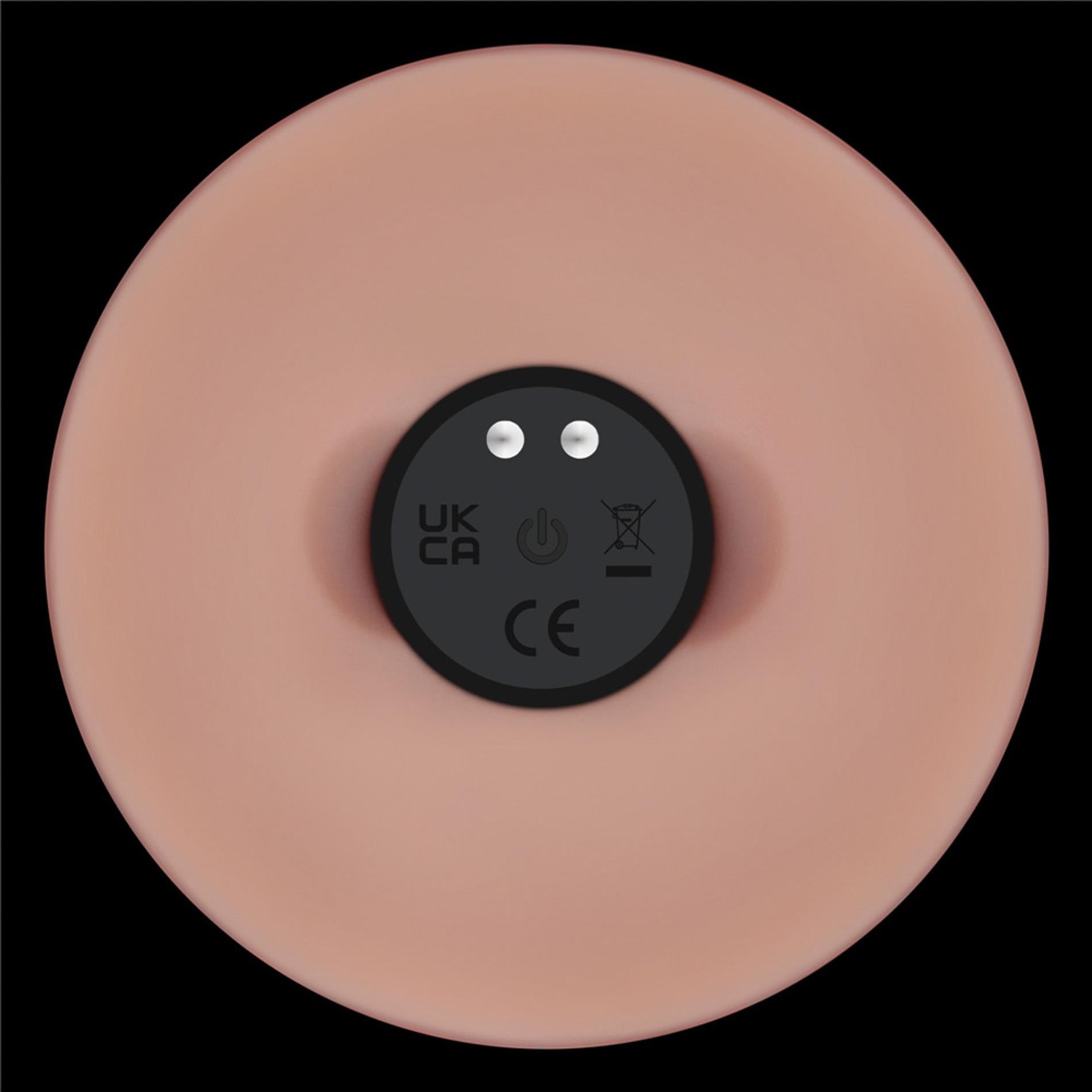 Dong coulissant vibrant 9" Pro II en silicone double couche