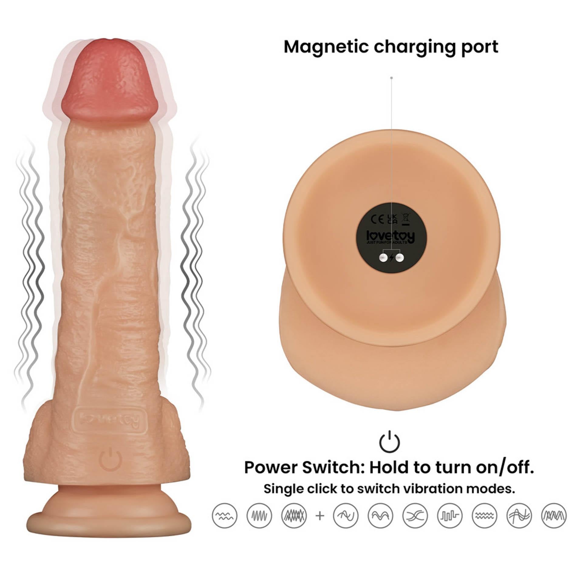 Vibrating Enhanced Strap on Set 8'' L/XL/2XL