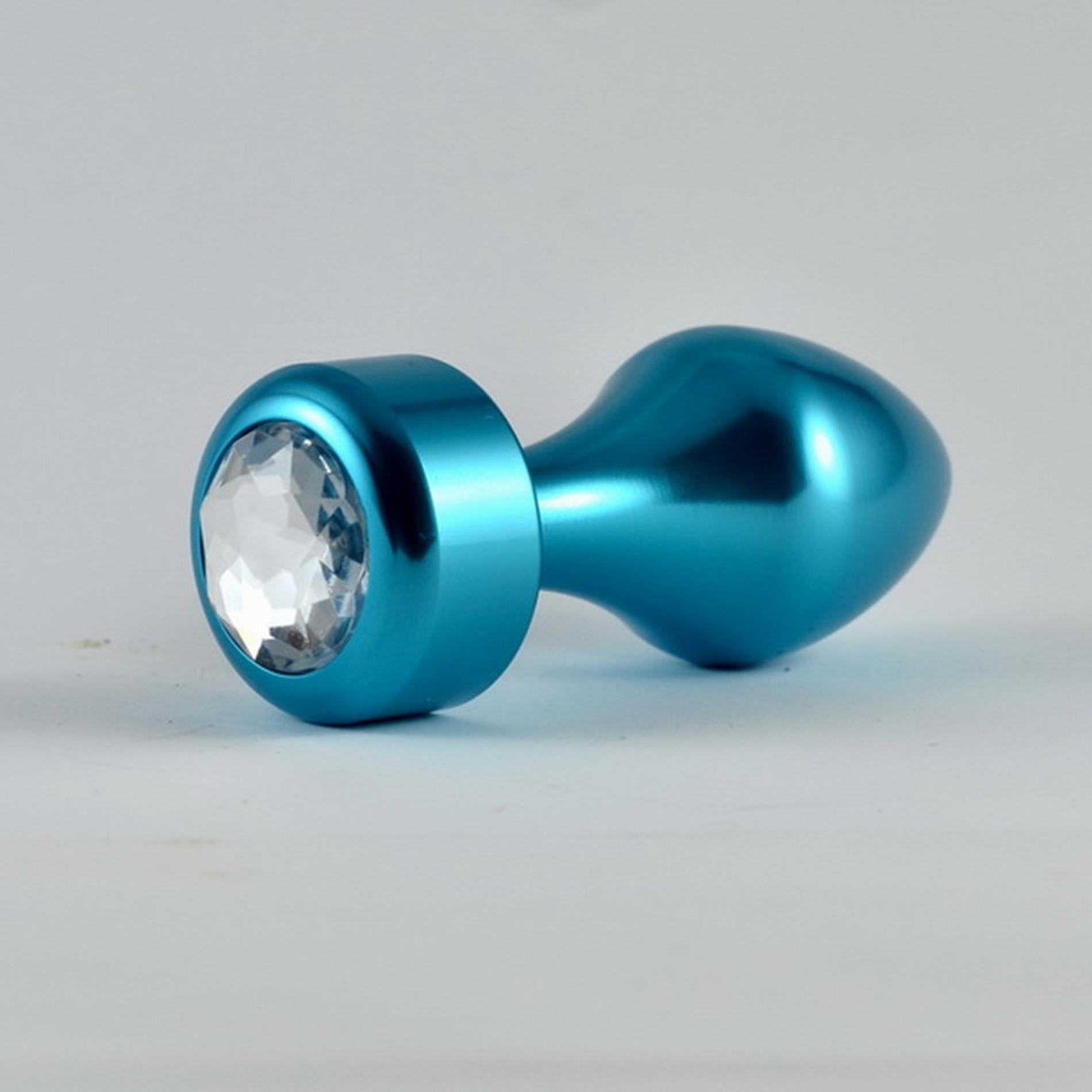 Plug anal en aluminium bleu