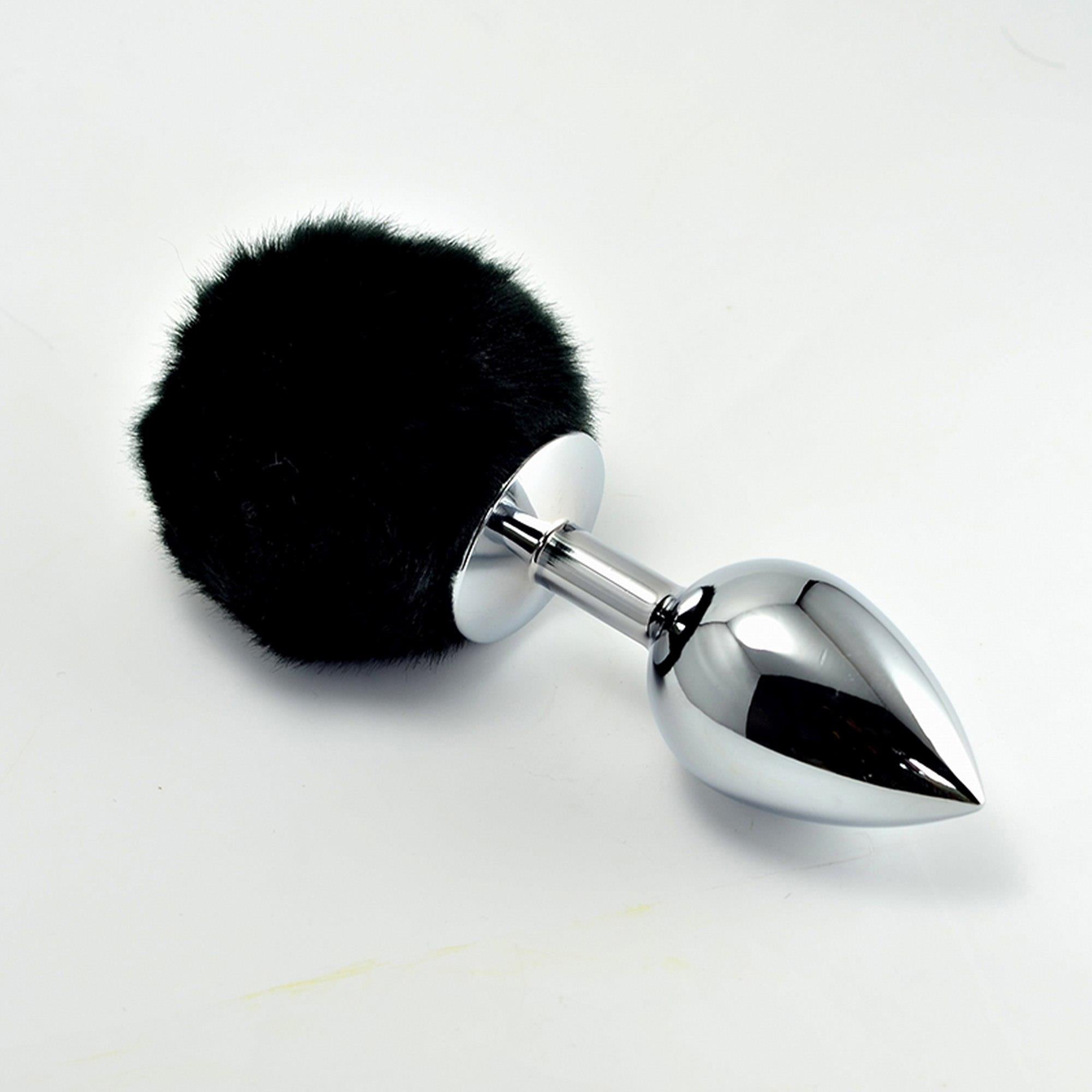 Pompon Metal Plug Petit Noir