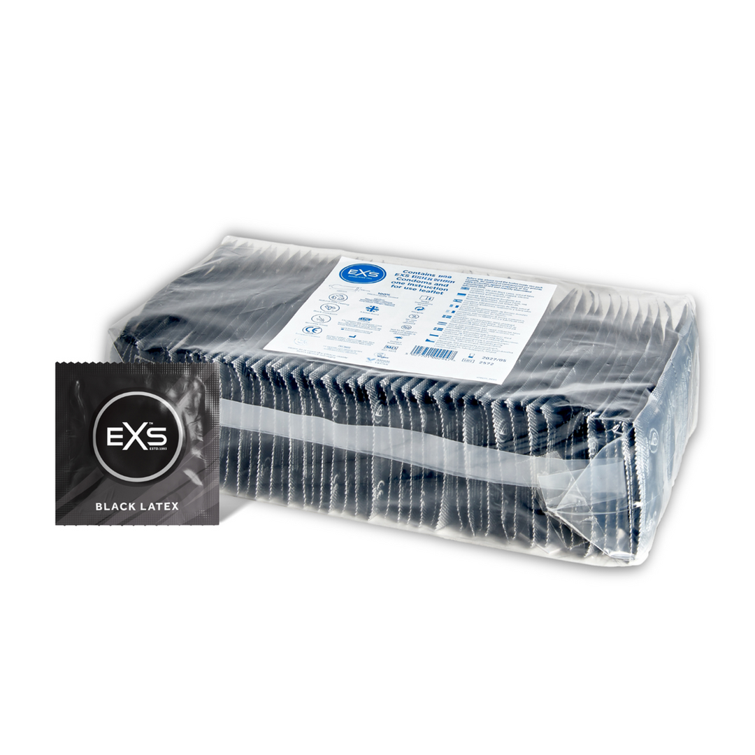 EXS Black Latex - Préservatifs - 100 Pièces