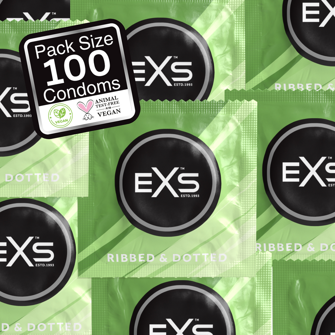 EXS Nervuré et pointillé - Préservatifs - 100 Pièces