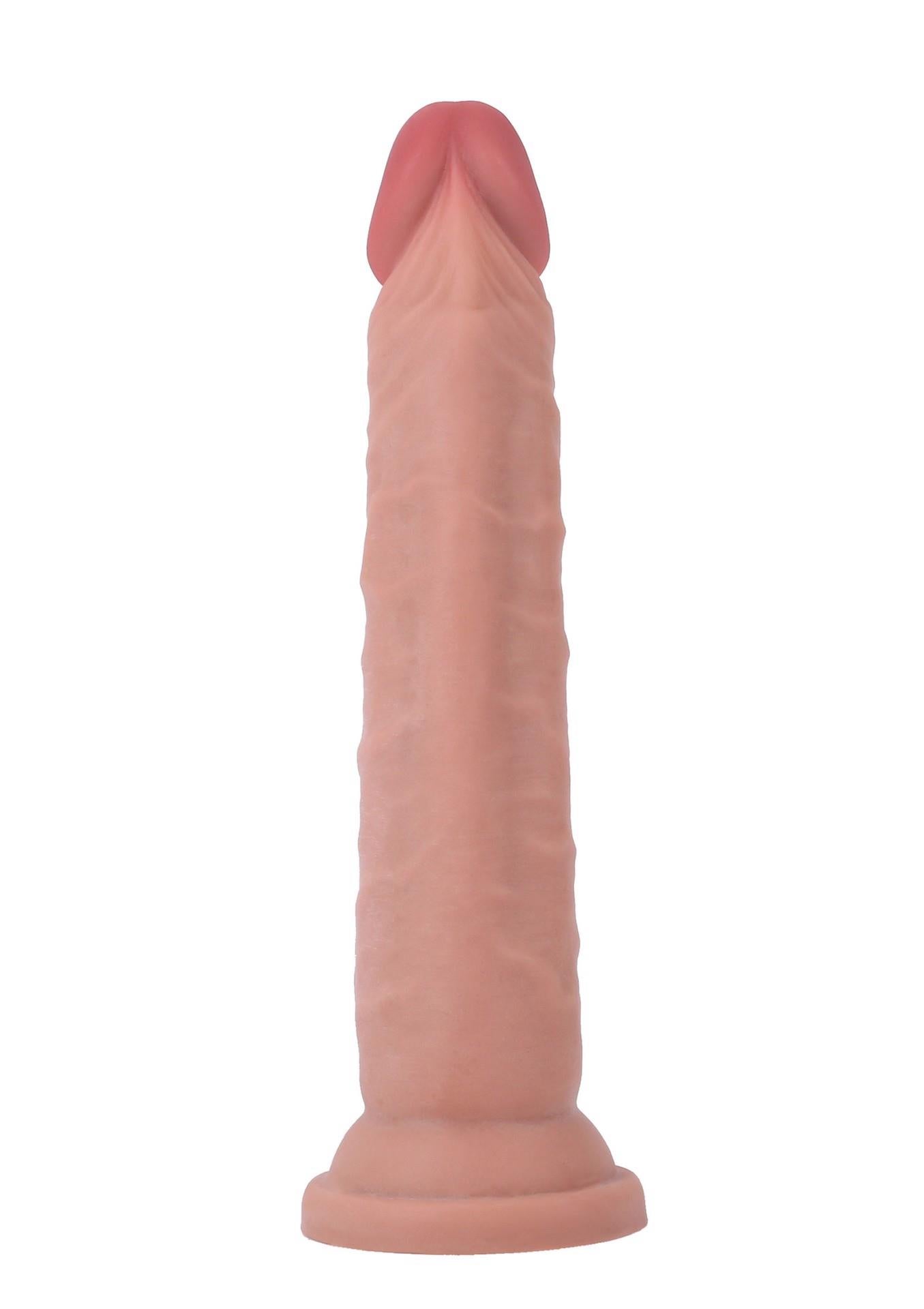 Dong double densité de luxe 7 pouces, couleur chair claire