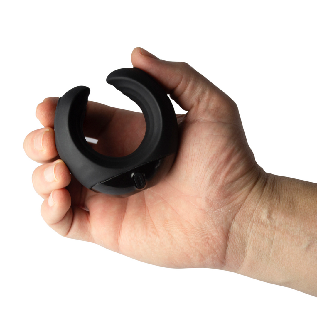 Echo - Vibrating C-Shape Masturbator - Black