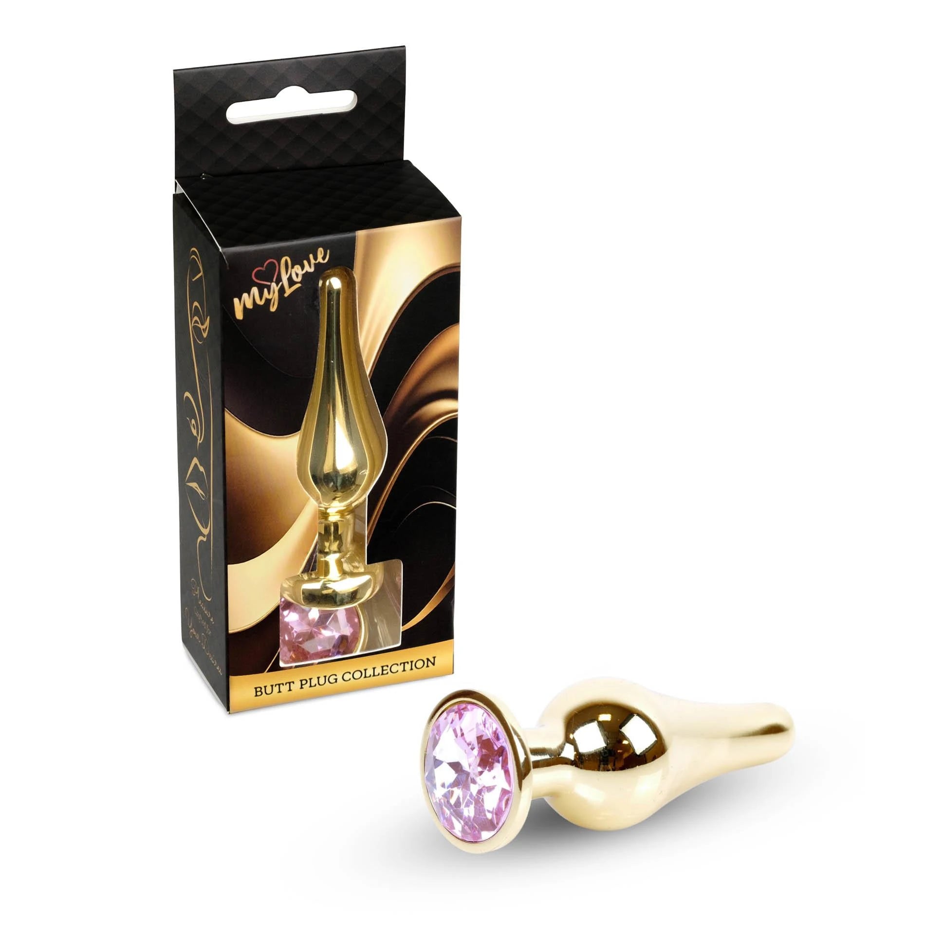 MyLove Toys - Bijoux BUTT PLUG en or - Rose