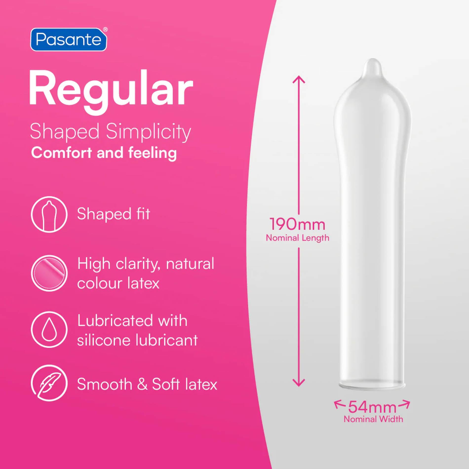 Pasante Regular Condoms  3 pcs