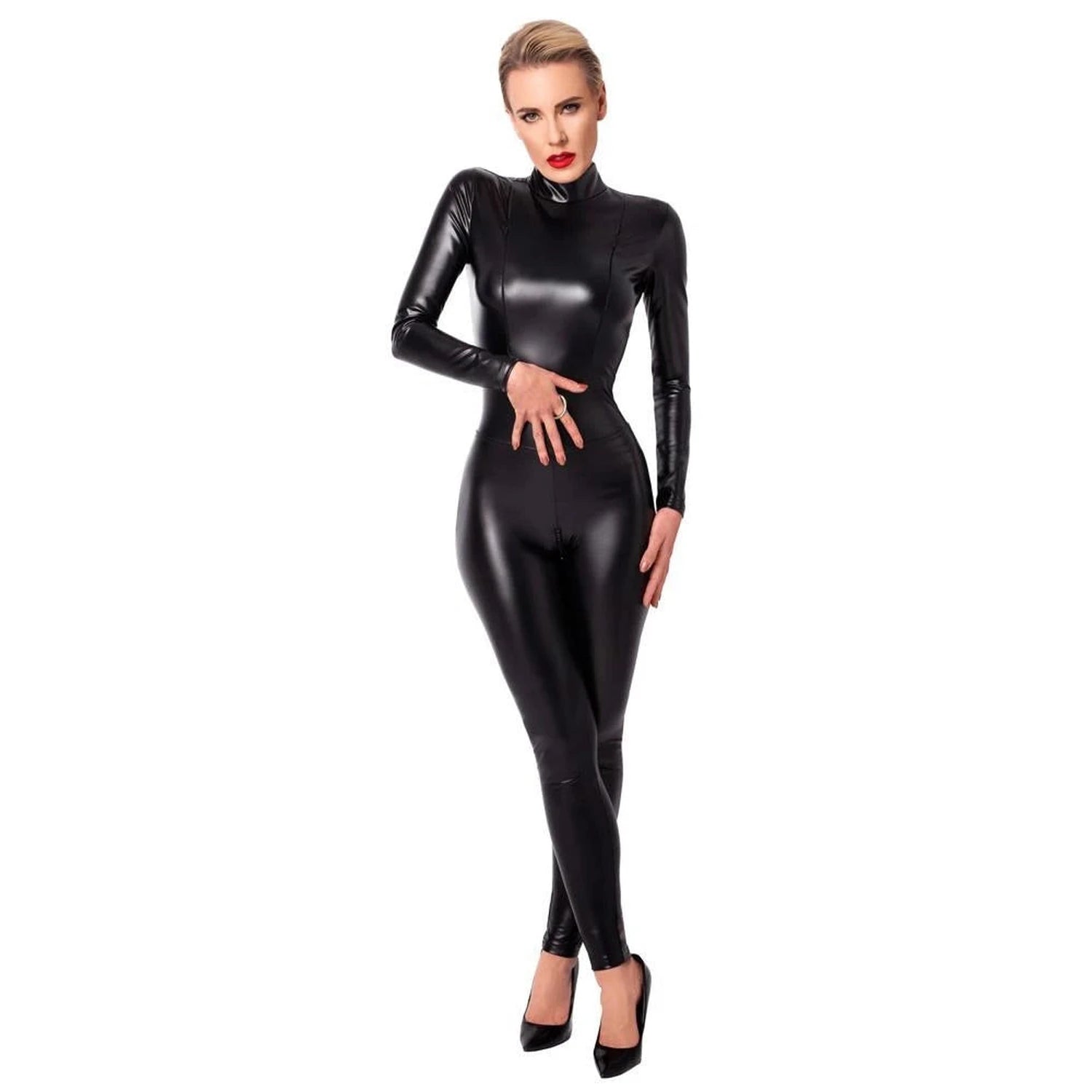 Black Jumpsuit Zip XL