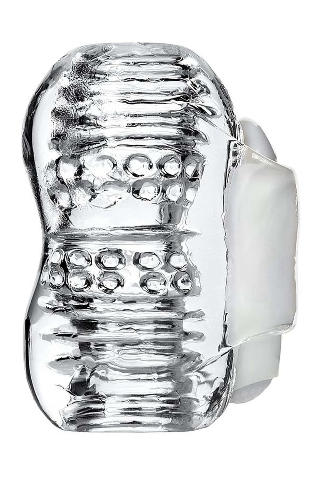Lingam Khani, Masturbateur Vibrant, TPE, Transparent, 9 cm