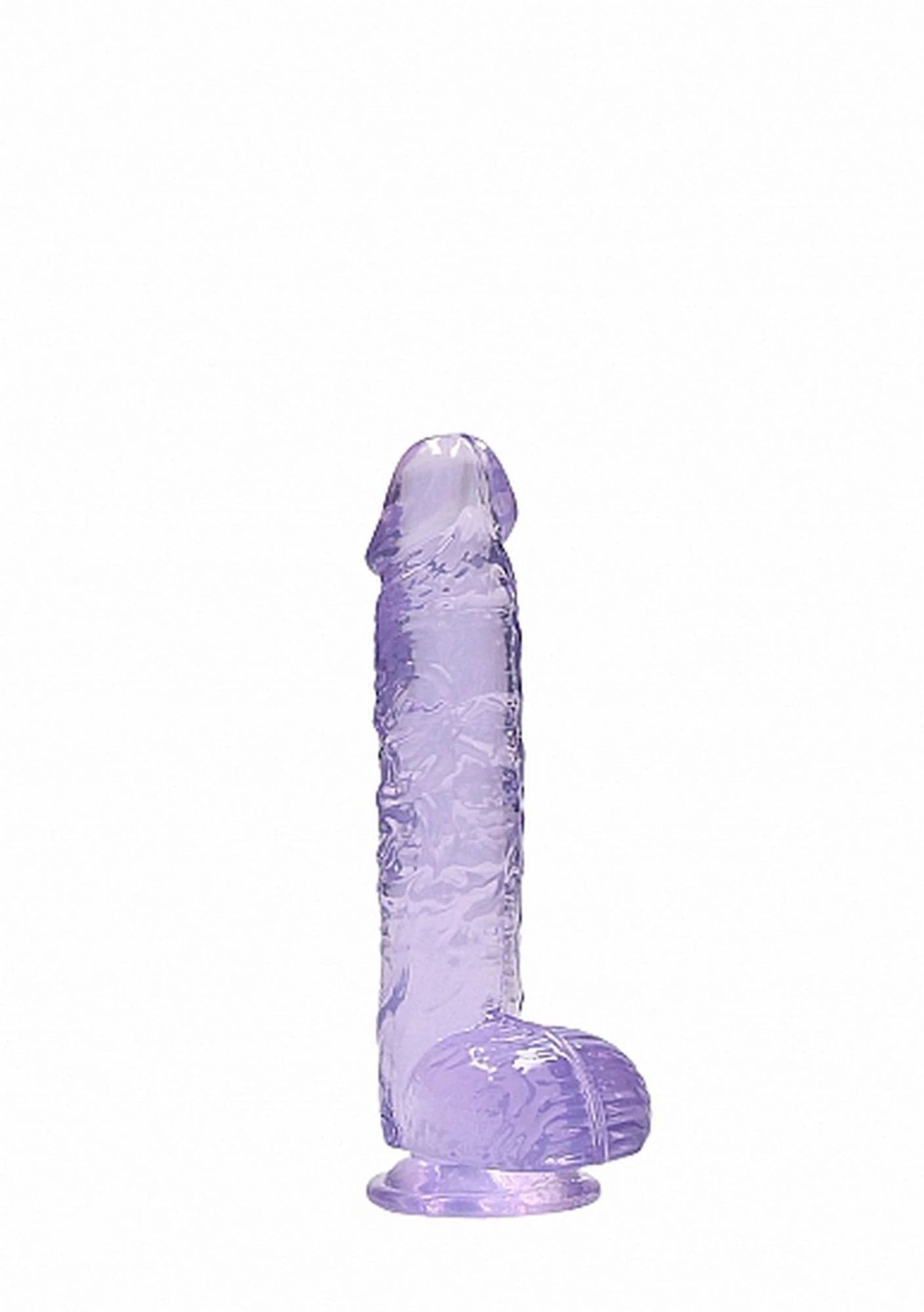 6″ / 15 cm Realistic Dildo With Balls - Purple