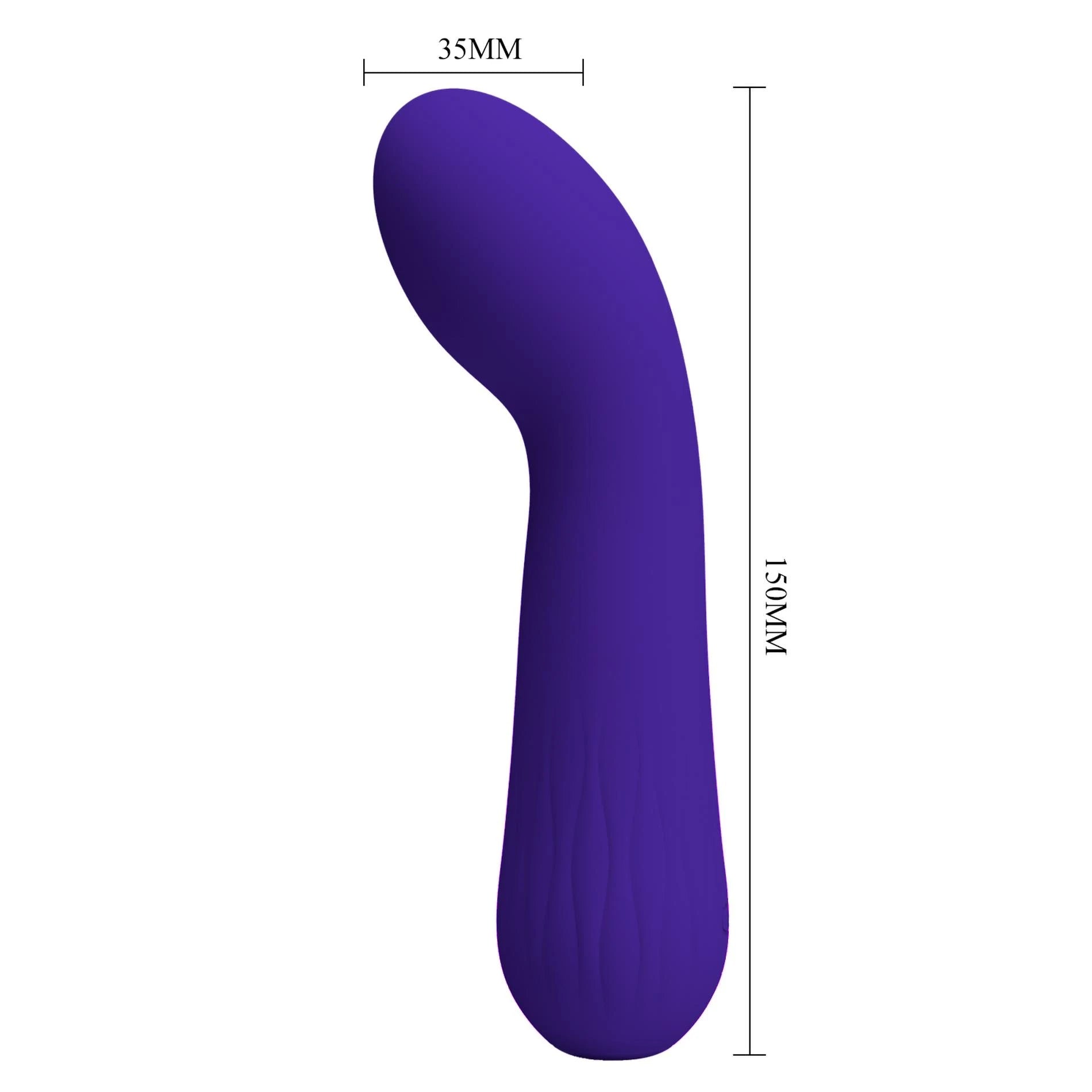 PRETTY LOVE - Faun Dark Purple, vibromasseur point G, 12 fonctions de vibration Fonction mémoire