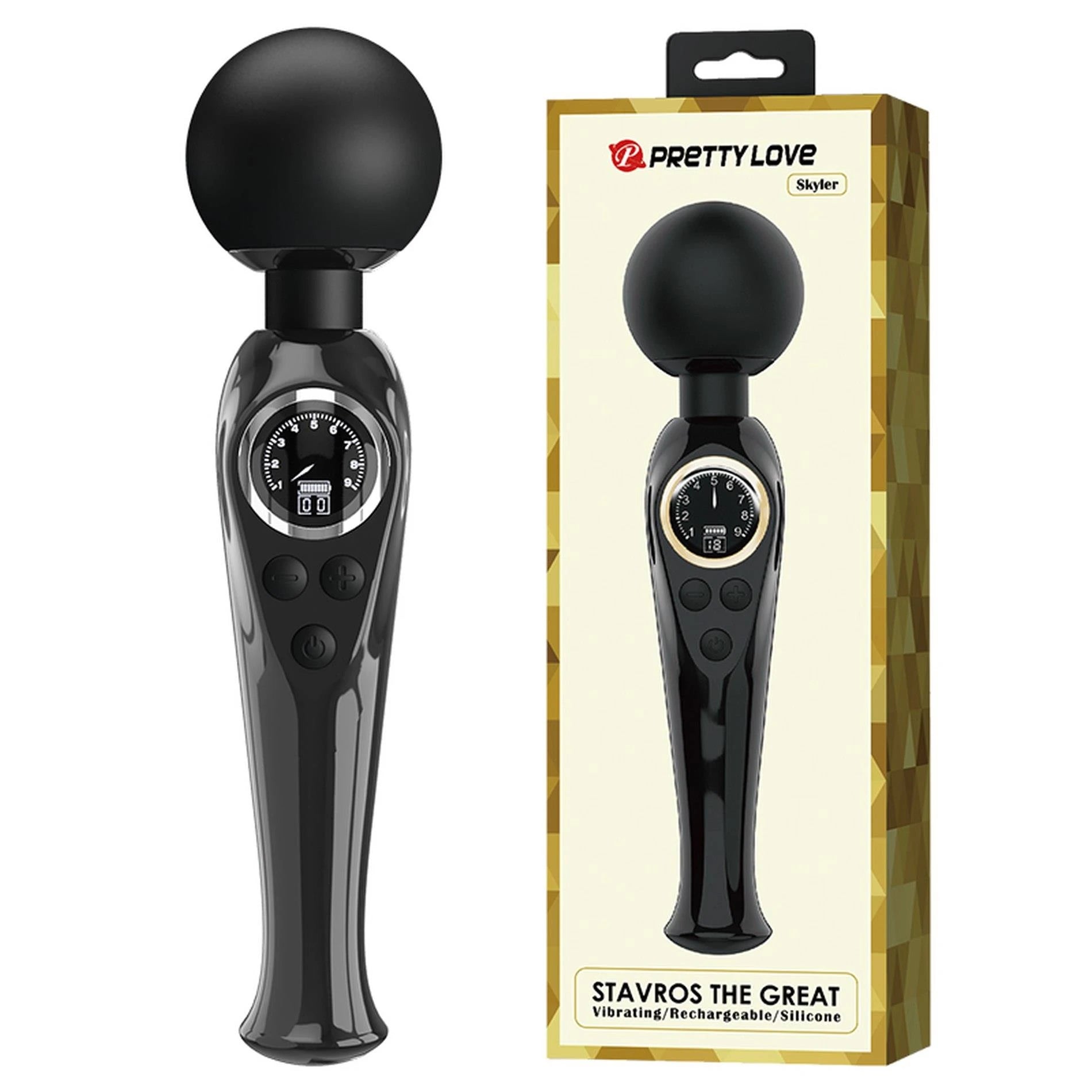 PRETTY LOVE - SKYLER, 10 vibration functions 9 speed levels, Silicone ABS