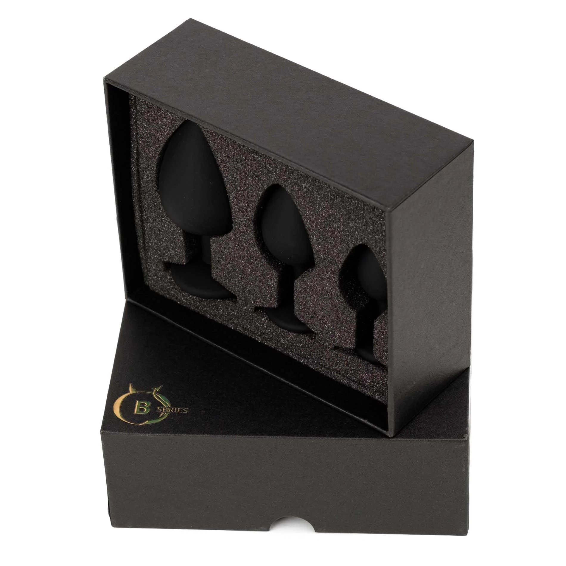 Jewellery - Silicone PLUG - SET Black