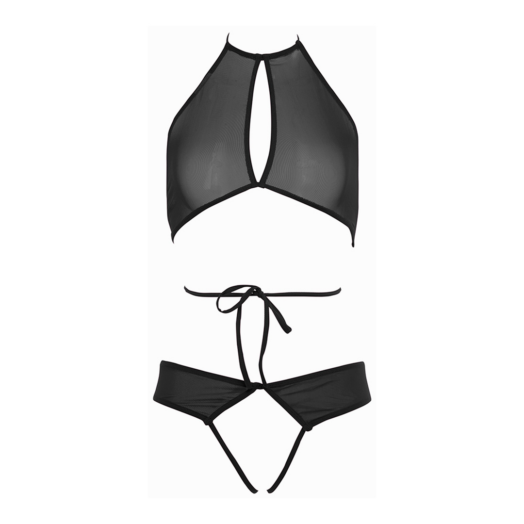 Marley - Peekaboo et Panty - T.L/XL - Noir
